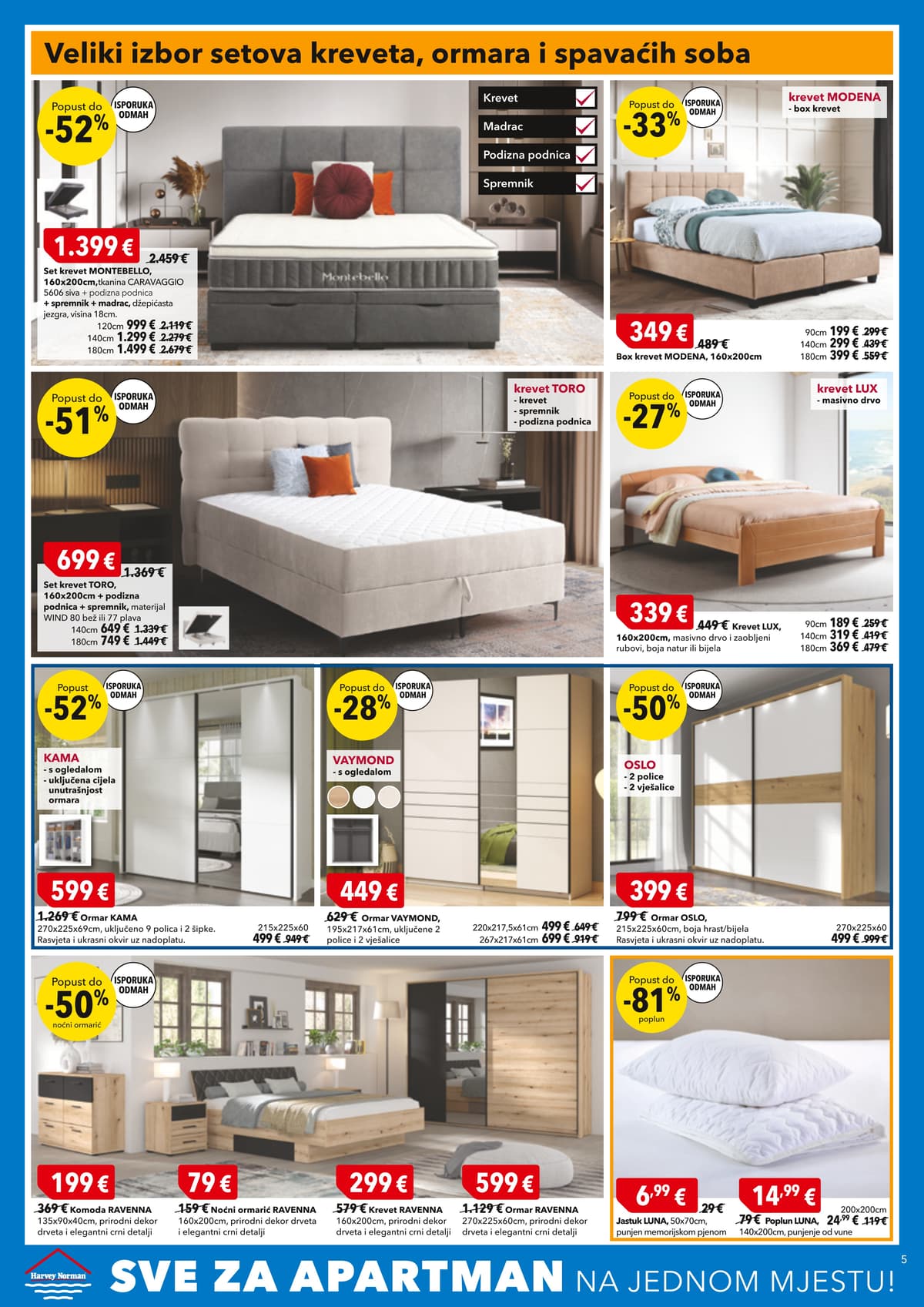 Stranica 5. Harvey Norman kataloga - Sve za apartman