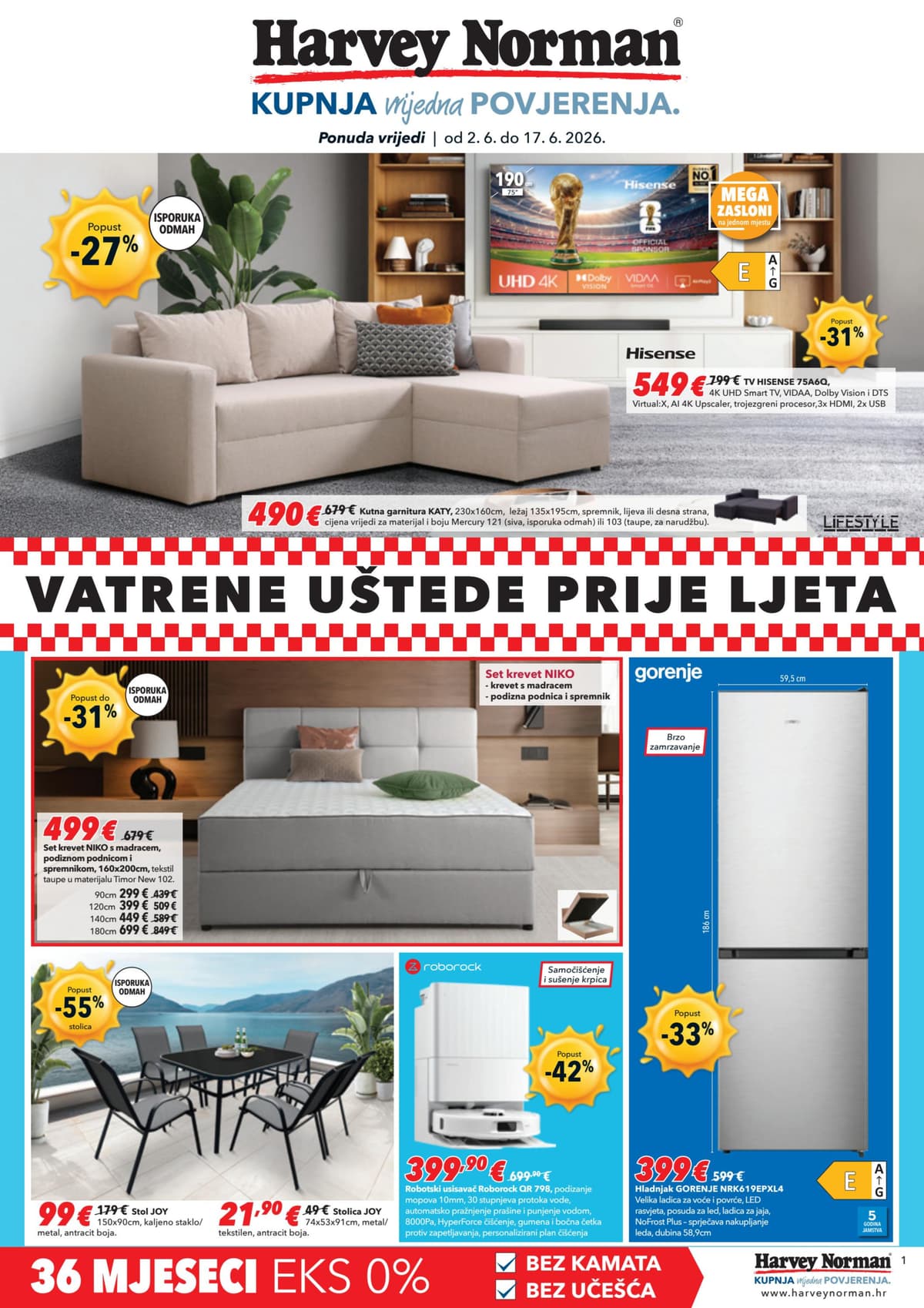 Stranica 1. Harvey Norman kataloga - Vatrene Uštede