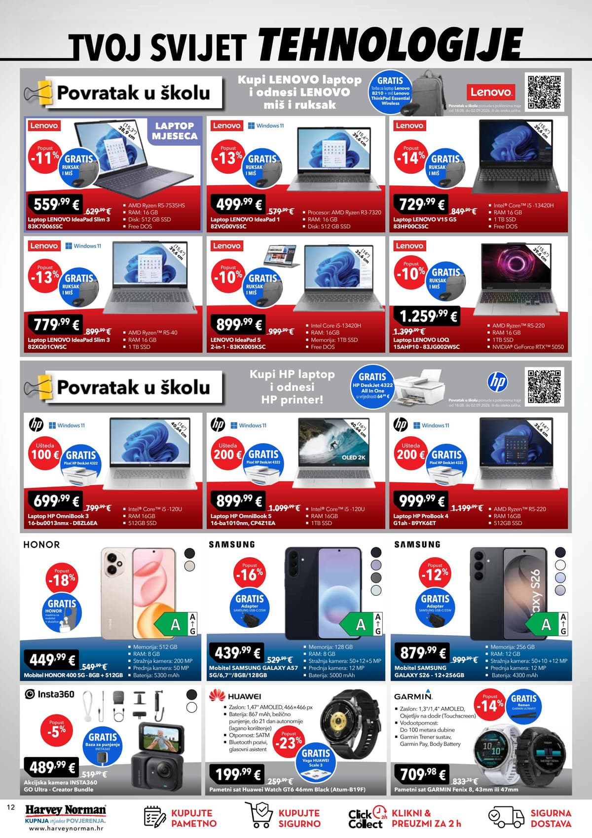 Stranica 12. Harvey Norman kataloga - Zadnja ljetna akcija od 17.08.2026.