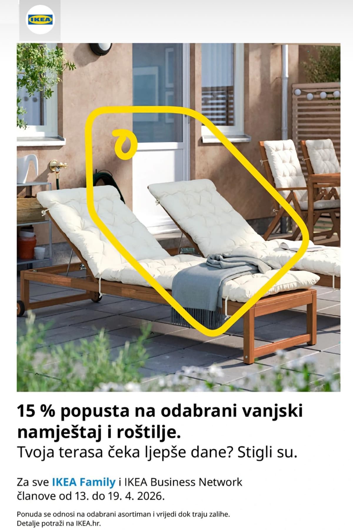 -15% na odabrani vrtni namještaj i roštilje