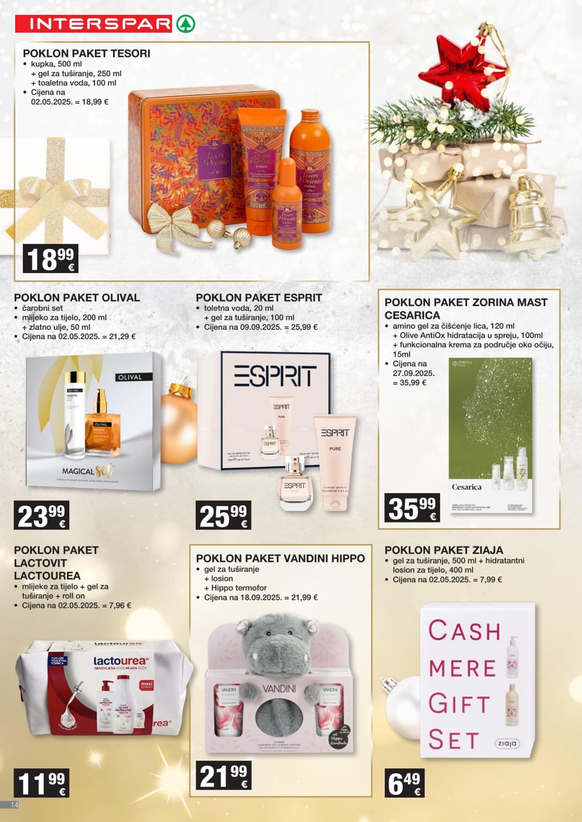 Stranica 14. Interspar kataloga - Pokloni 2025 od 27.02.2026.