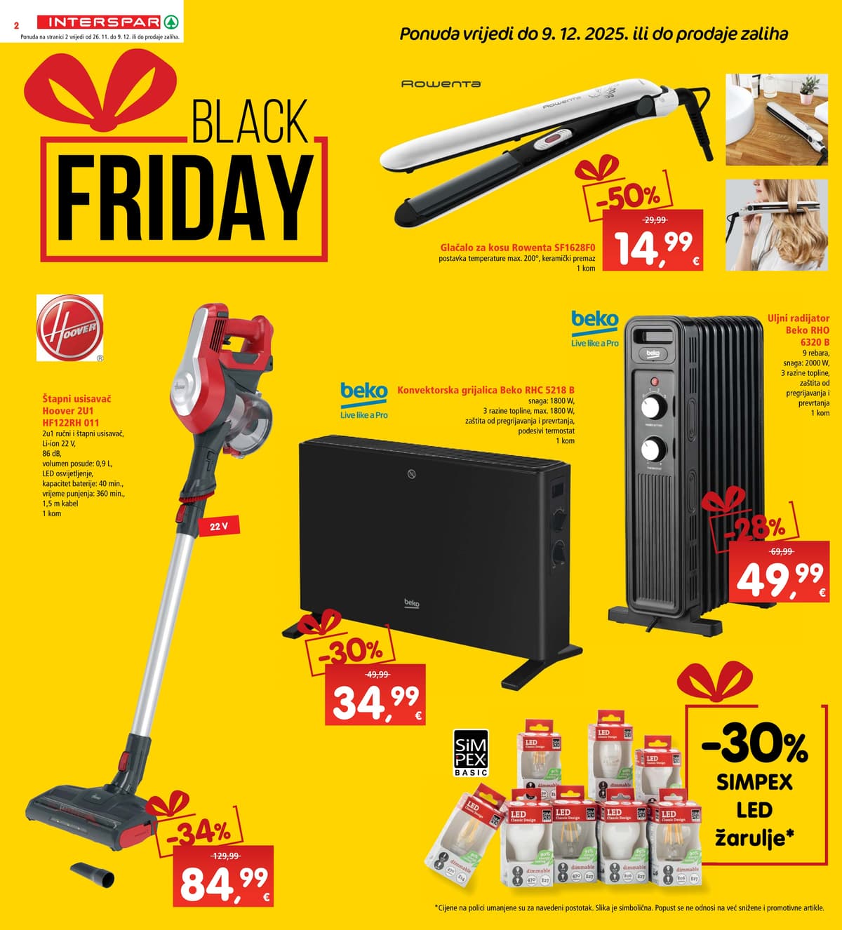 Stranica 2. Interspar kataloga - Black Friday od 27.02.2026.