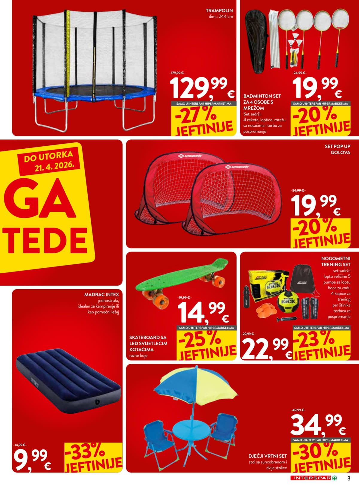 Stranica 3. Interspar kataloga - Mega Uštede od 29.03.2026.