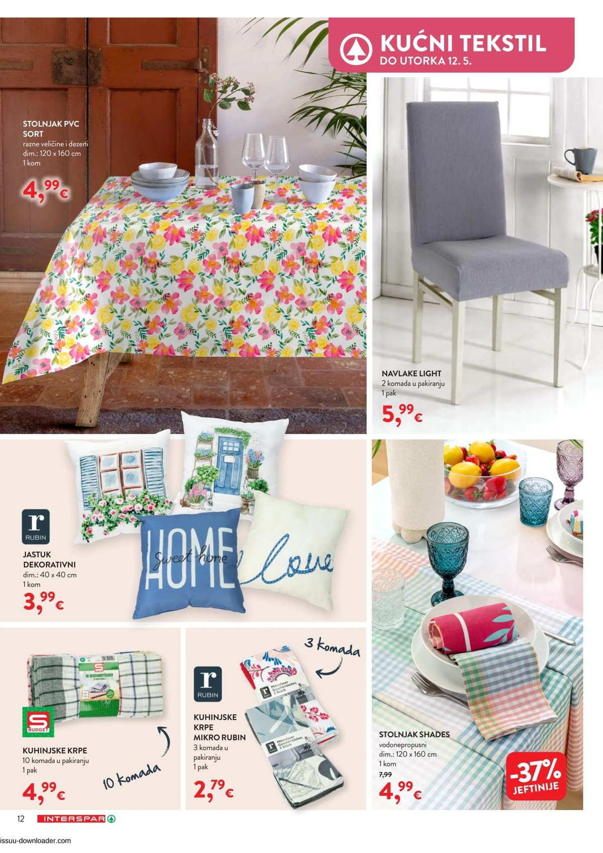 Stranica 12. Interspar kataloga - Uredi svoj dom po svom od 12.04.2026.