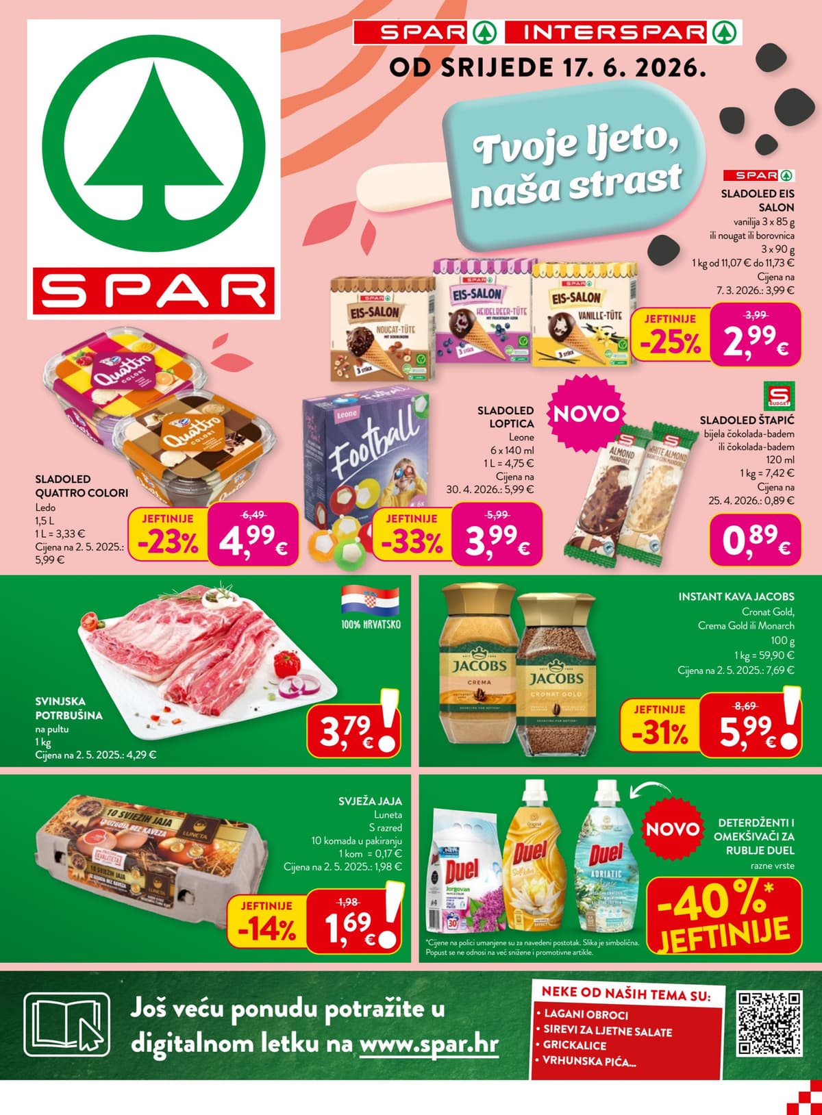 Stranica 1. Spar kataloga - Tjedna Akcija od 14.06.2026