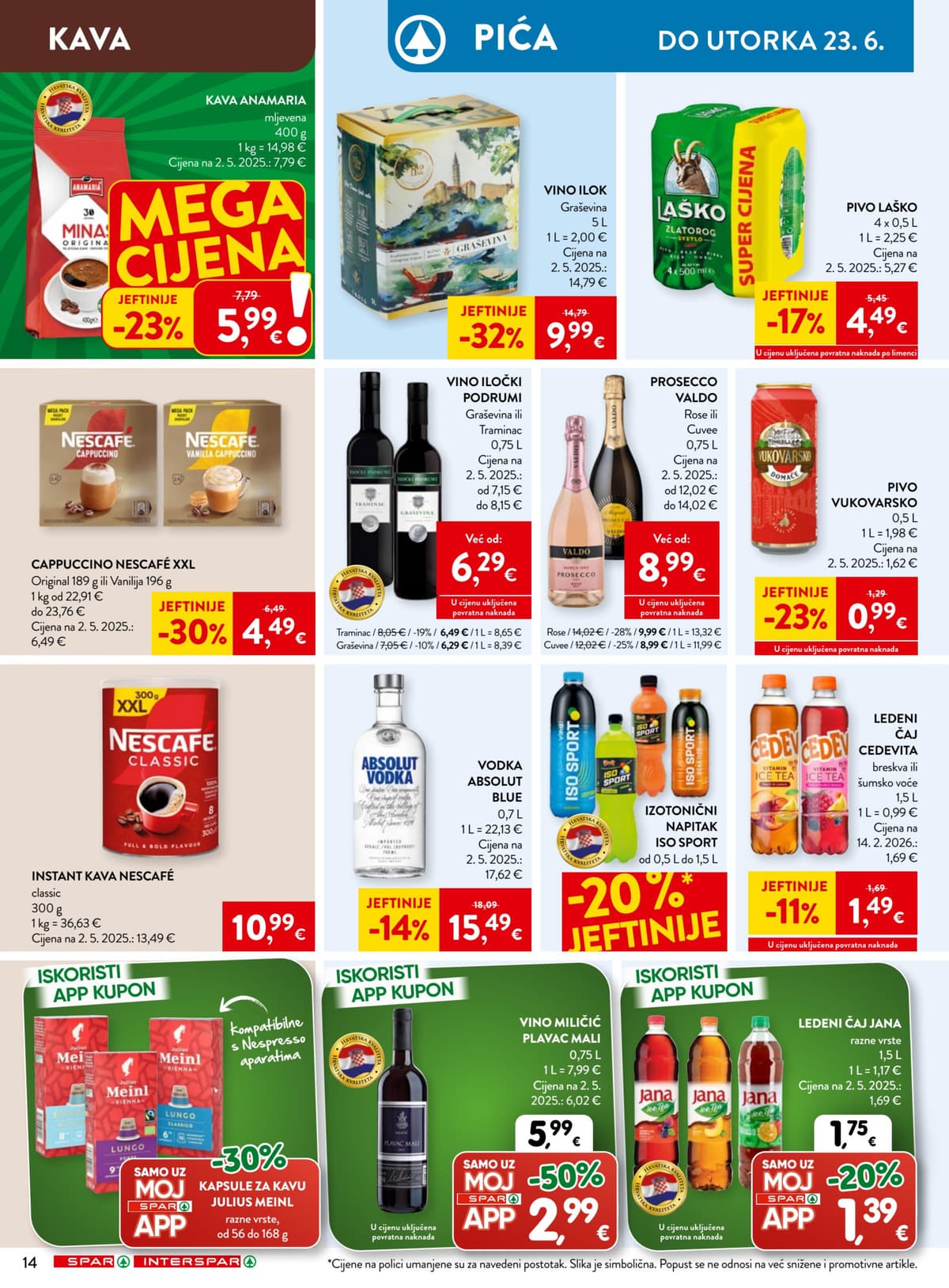 Stranica 25. Spar kataloga - Tjedna Akcija od 14.06.2026