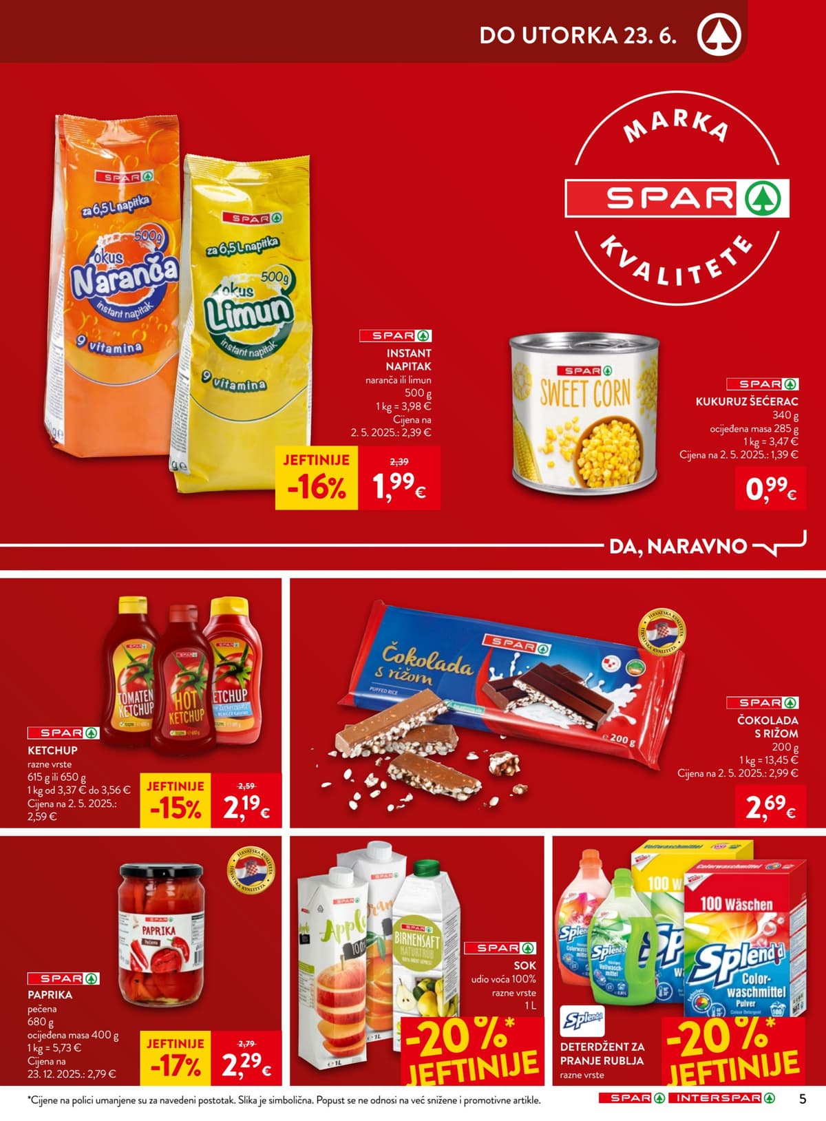 Stranica 7. Spar kataloga - Tjedna Akcija od 14.06.2026