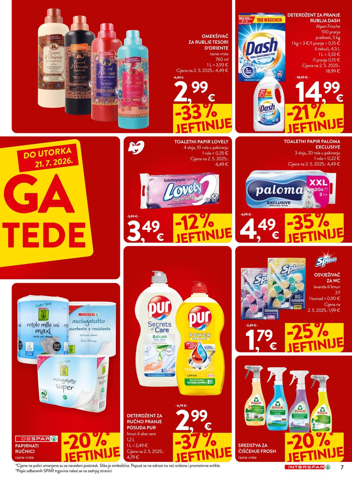 Stranica 7. Interspar kataloga - Mega uštede