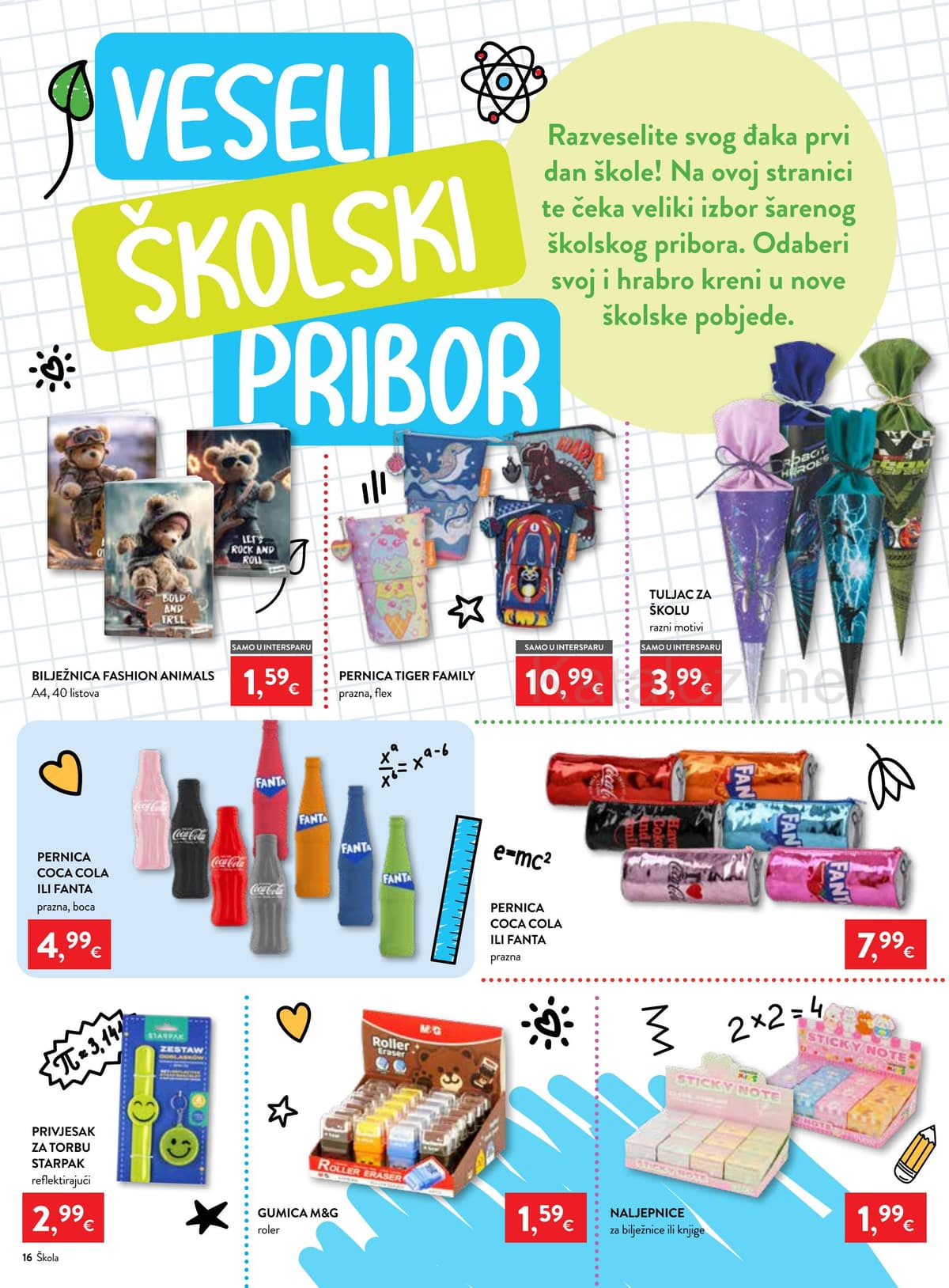 Stranica 16. Interspar kataloga - Škola 2026 od 25.07.2026.