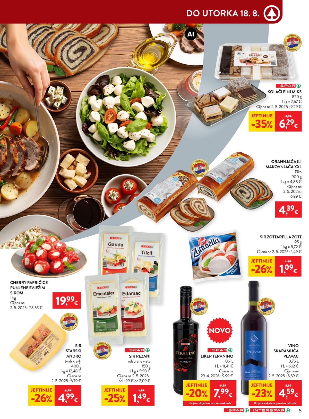 Stranica 5. Spar kataloga - Tjedna Akcija od 12.08.2026.
