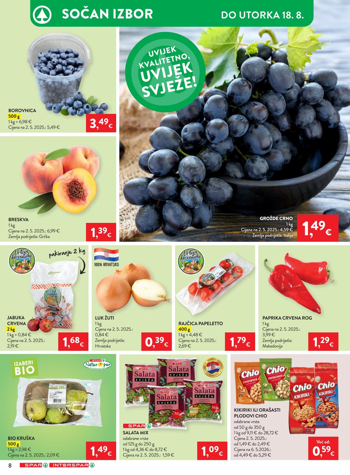 Stranica 8. Spar kataloga - Tjedna Akcija od 12.08.2026.