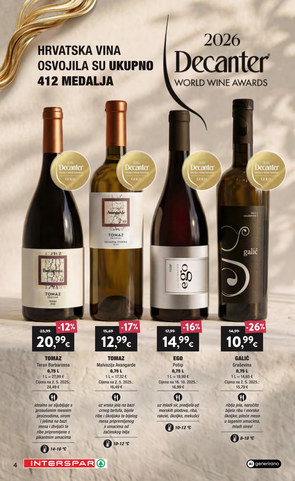 Stranica 4. Interspar kataloga - Vino i delicije od 17.09.2026.