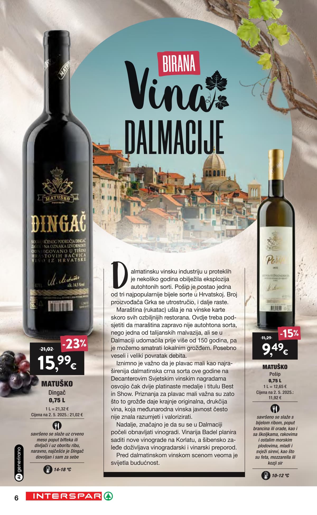 Stranica 6. Interspar kataloga - Vino i delicije od 17.09.2026.