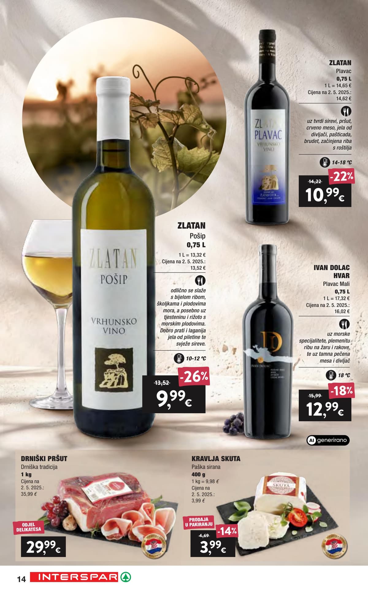Stranica 14. Interspar kataloga - Vino i delicije od 17.09.2026.