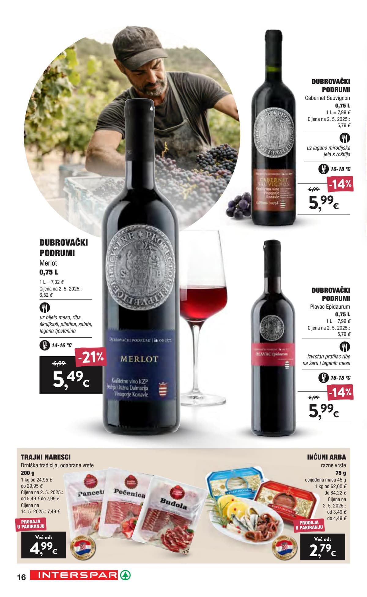 Stranica 16. Interspar kataloga - Vino i delicije