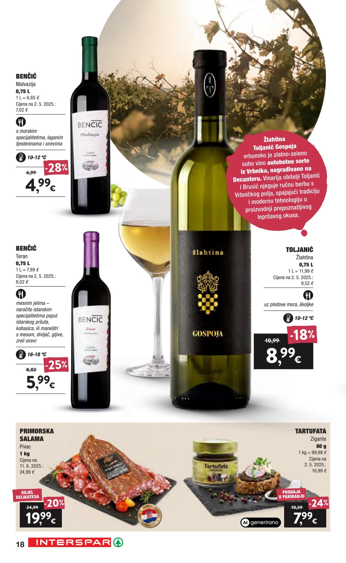 Stranica 18. Interspar kataloga - Vino i delicije