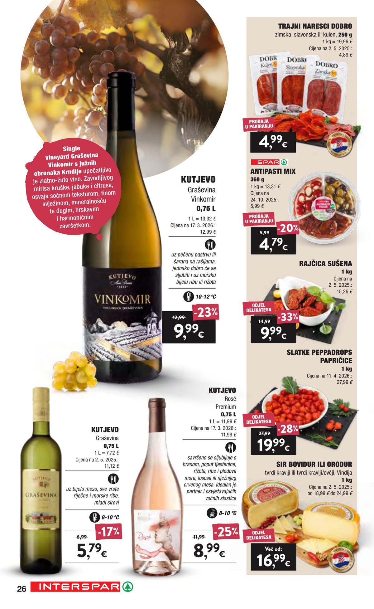 Stranica 26. Interspar kataloga - Vino i delicije