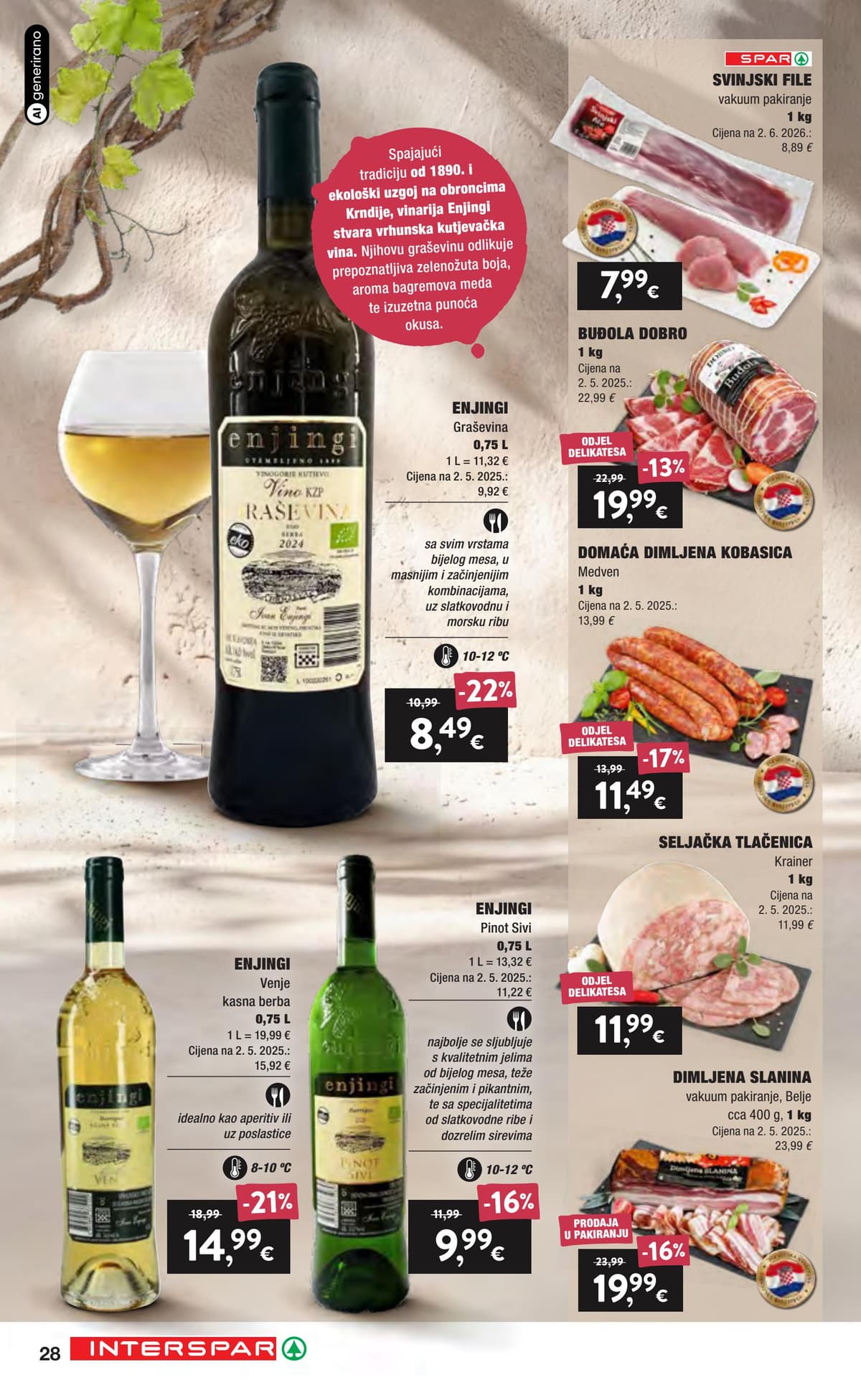 Stranica 28. Interspar kataloga - Vino i delicije