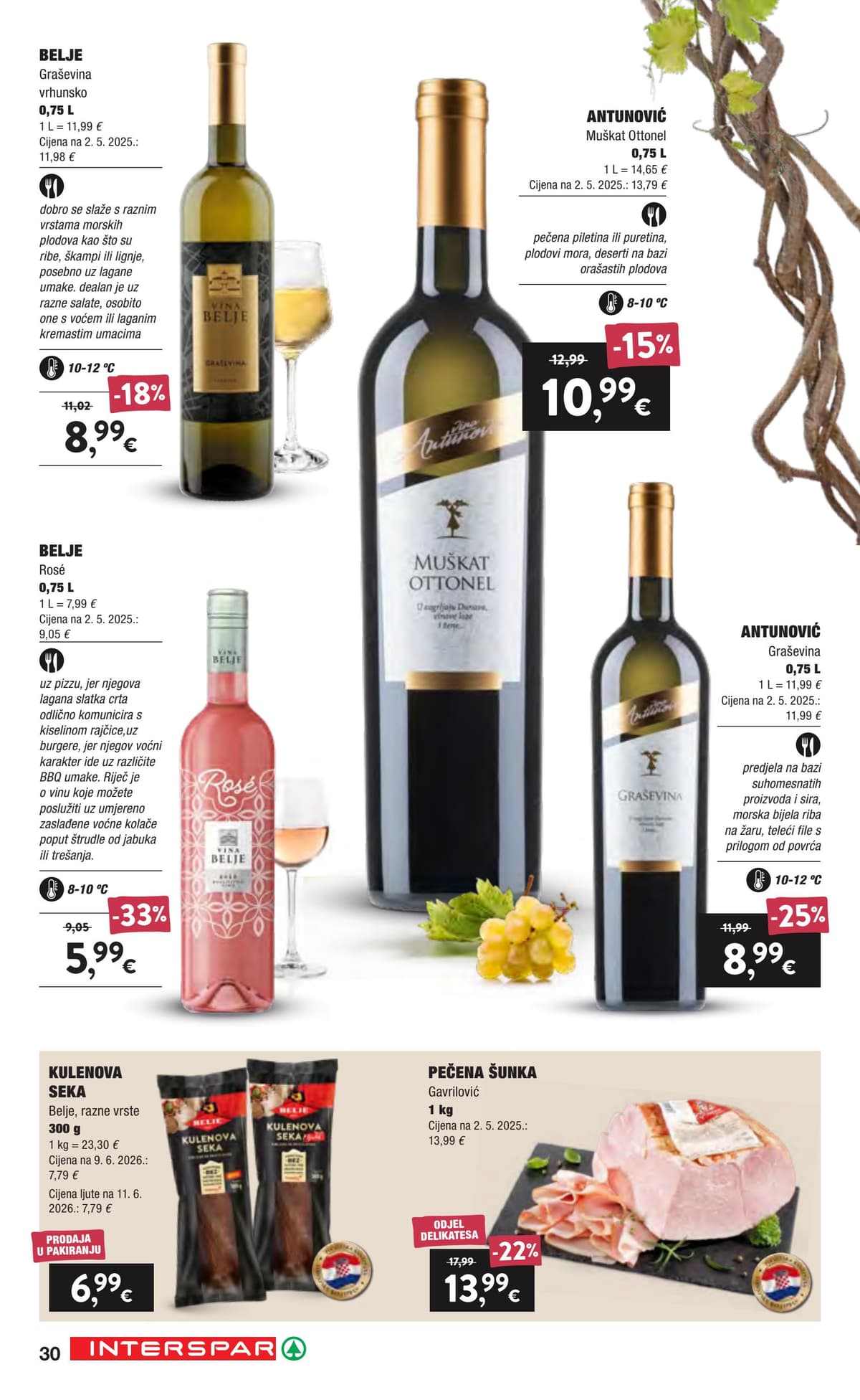 Stranica 30. Interspar kataloga - Vino i delicije od 17.09.2026.