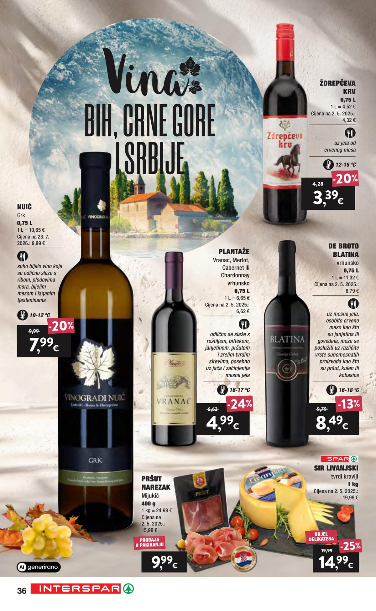 Stranica 36. Interspar kataloga - Vino i delicije od 17.09.2026.