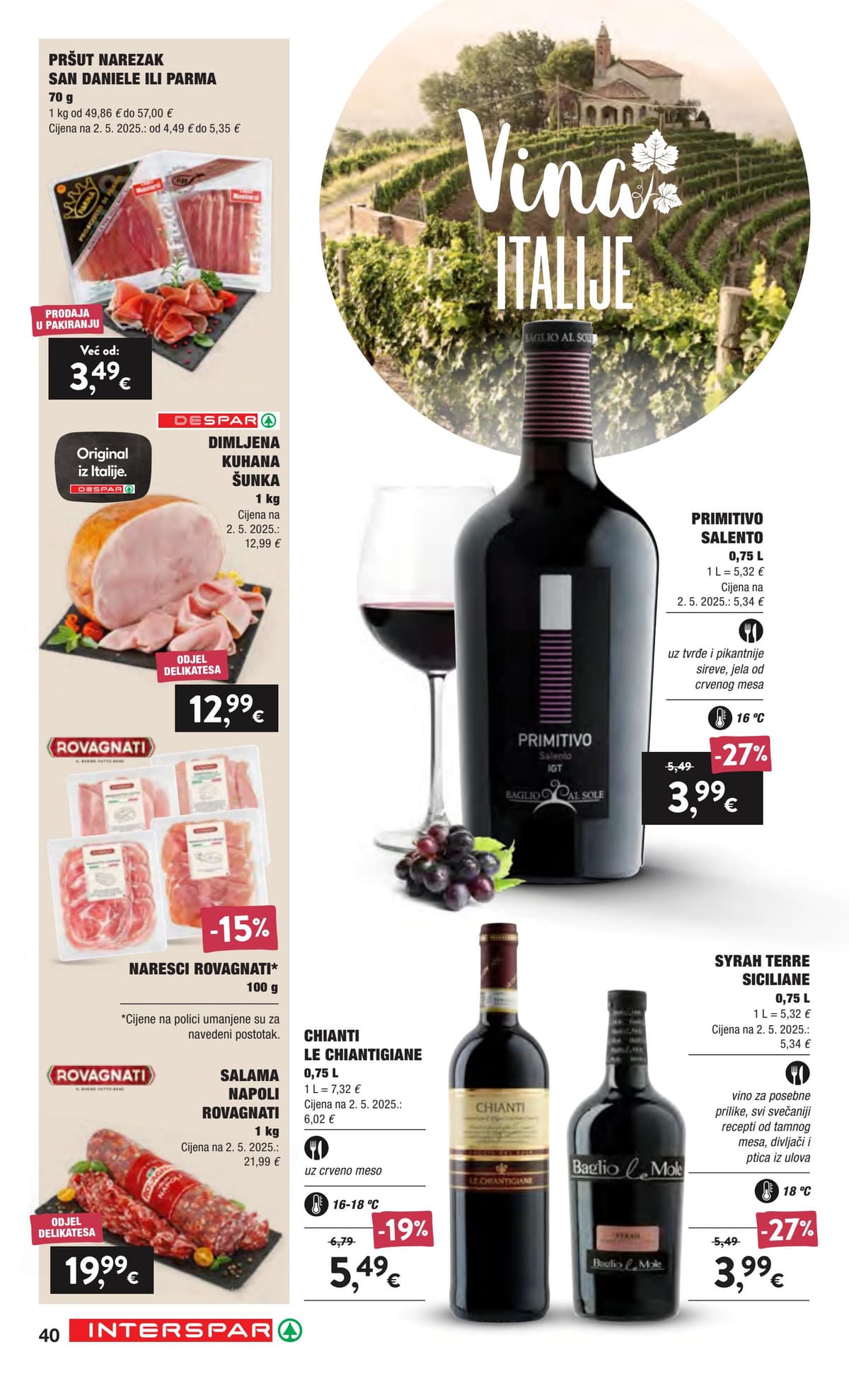 Stranica 40. Interspar kataloga - Vino i delicije od 17.09.2026.