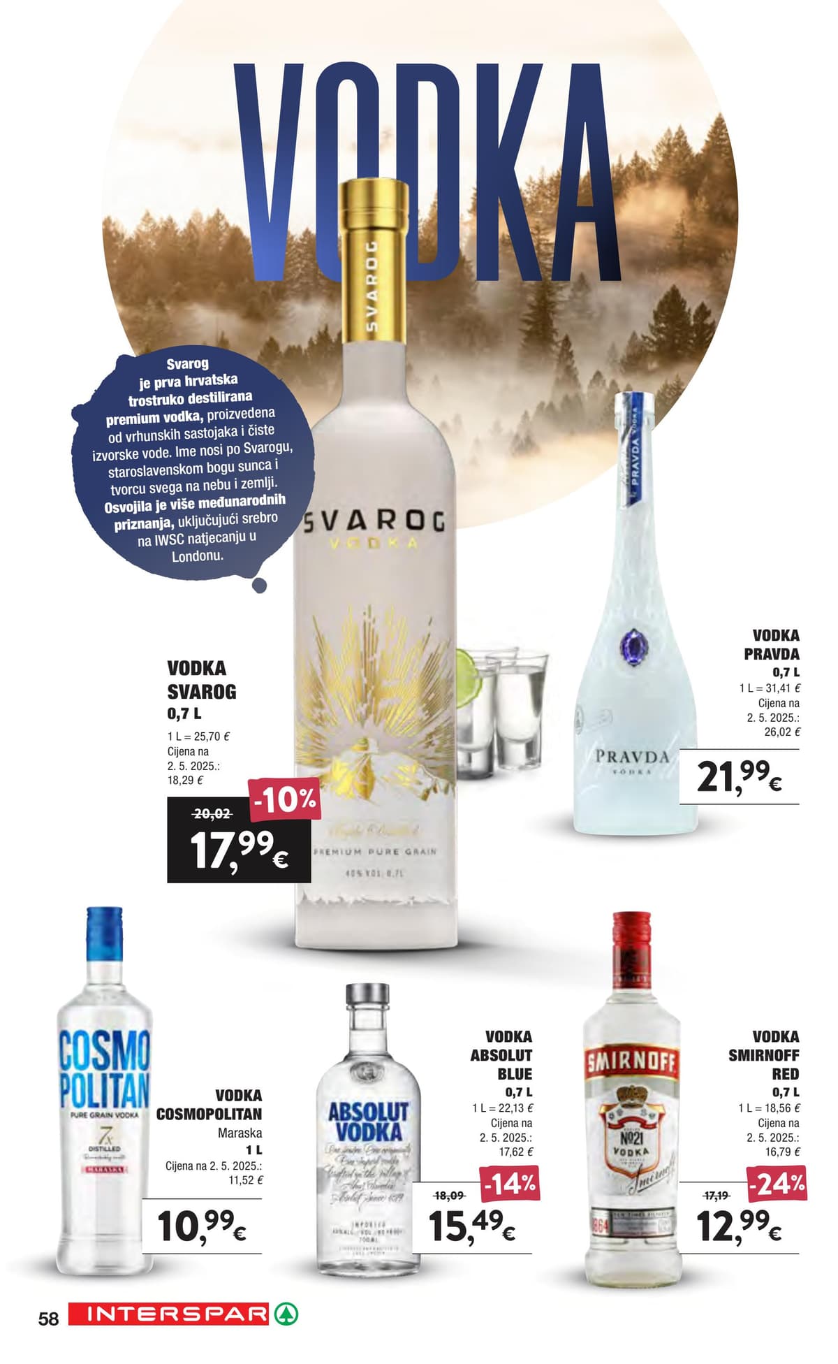 Stranica 58. Interspar kataloga - Vino i delicije od 17.09.2026.
