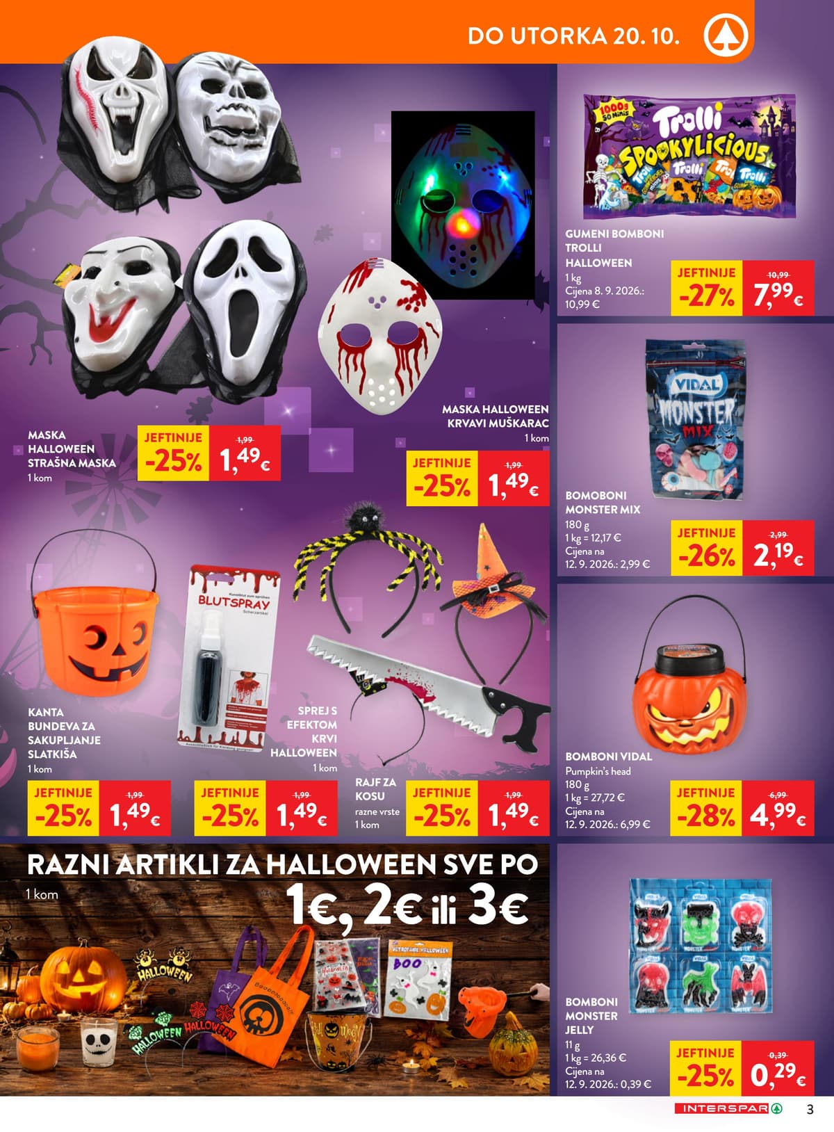Stranica 3. Interspar kataloga - Noć vještica od 16.10.2026.