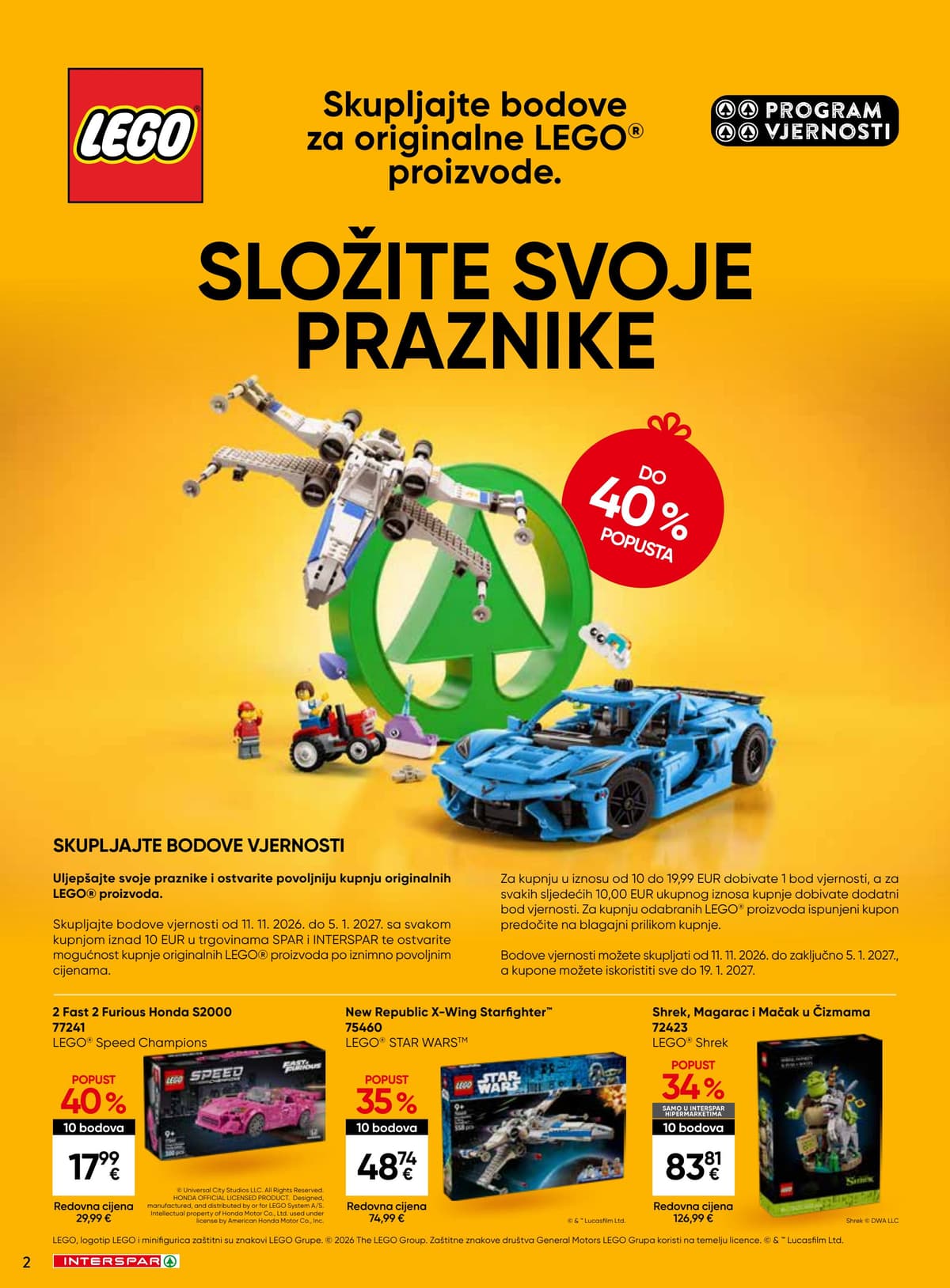 Stranica 2. Interspar kataloga - Svijet Igračaka od 31.10.2026.
