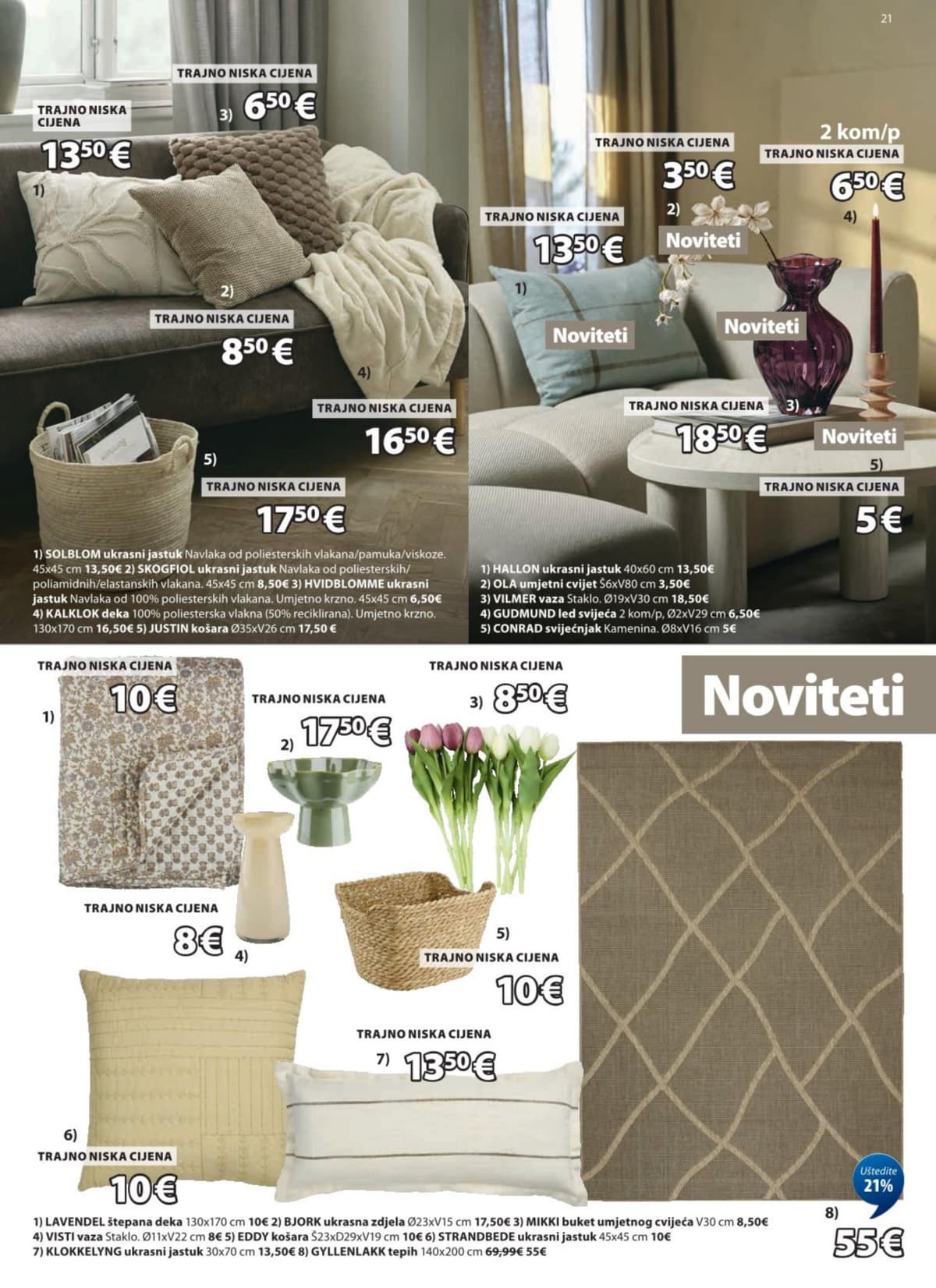 Stranica 21. Jysk kataloga - Akcijska Ponuda