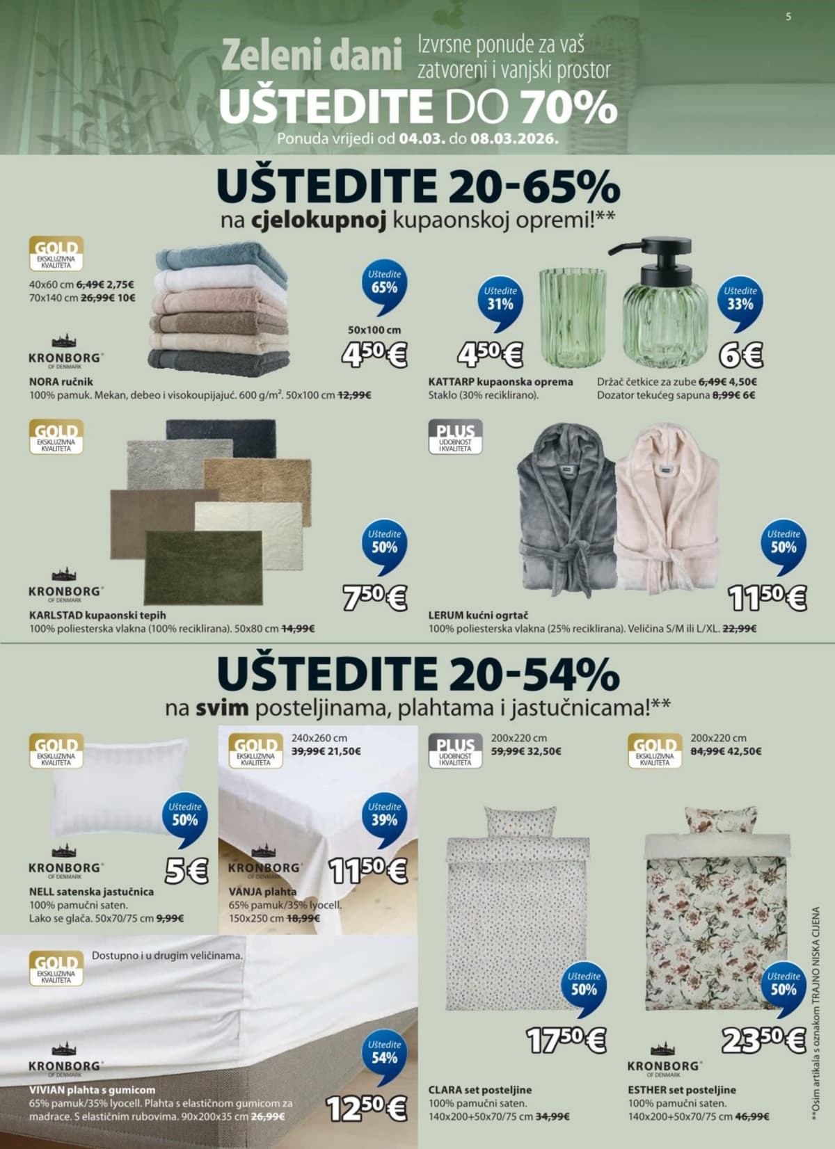 Stranica 5. Jysk kataloga - Akcijska Ponuda od 15.03.2026.