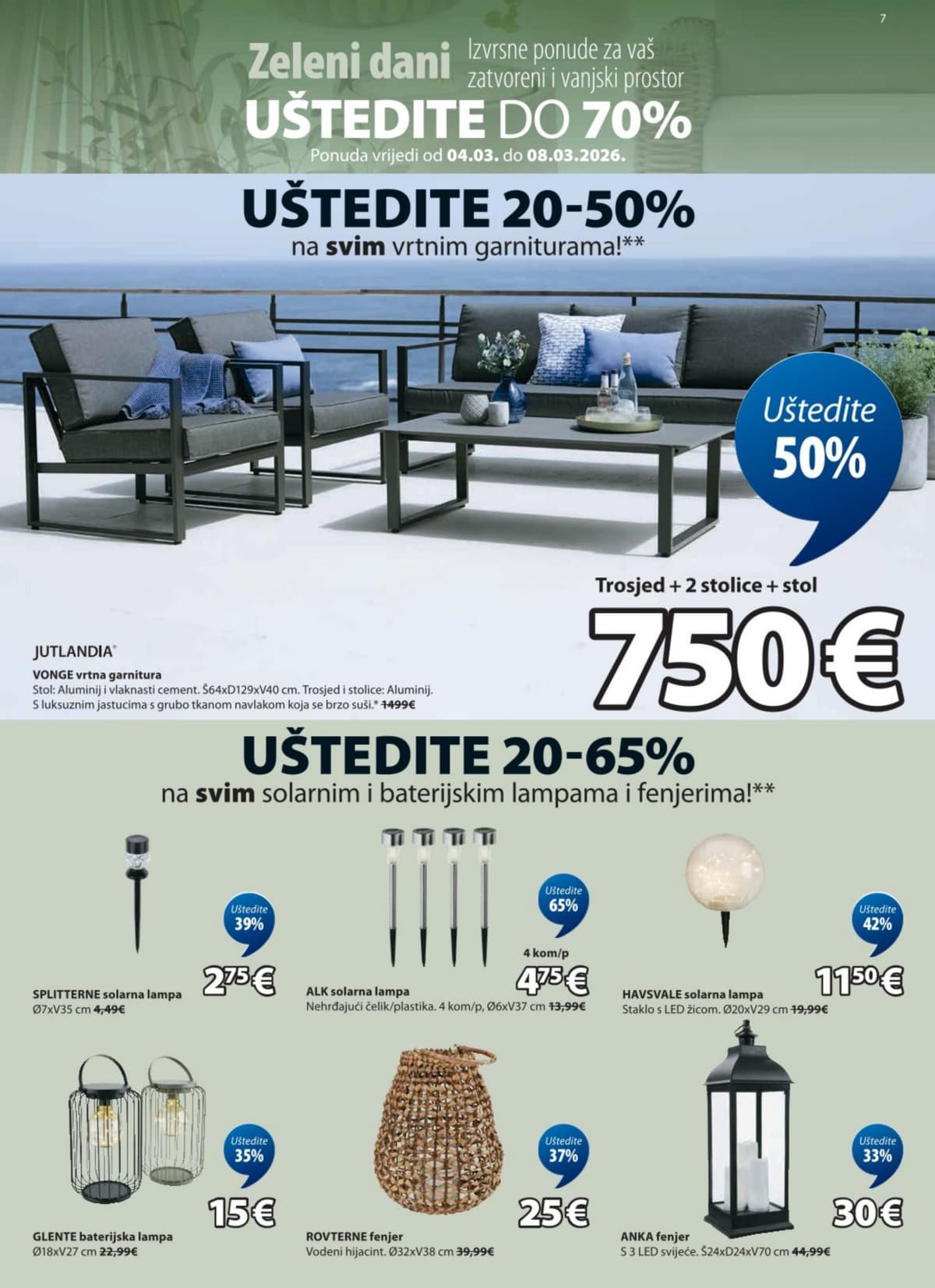 Stranica 7. Jysk kataloga - Akcijska Ponuda od 15.03.2026.
