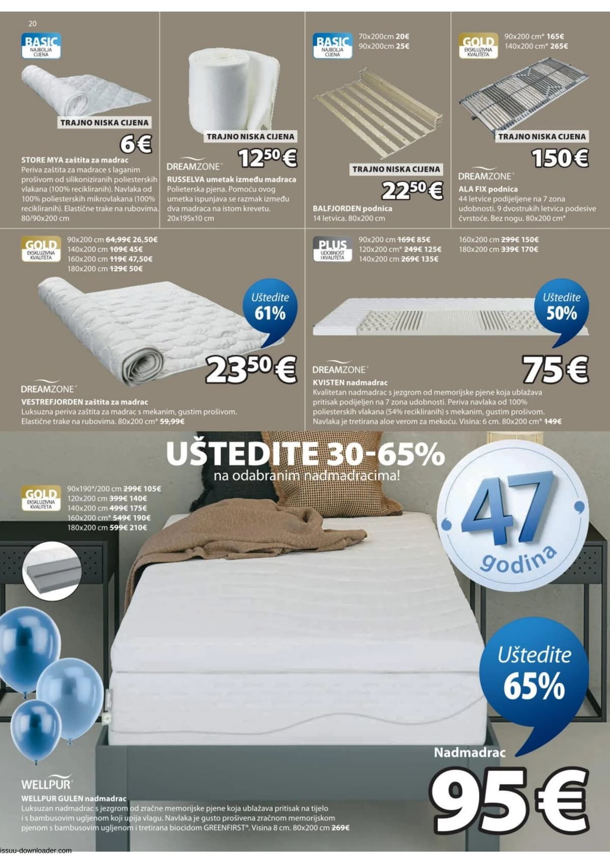 Stranica 20. Jysk kataloga - Akcijska Ponuda od 09.04.2026.