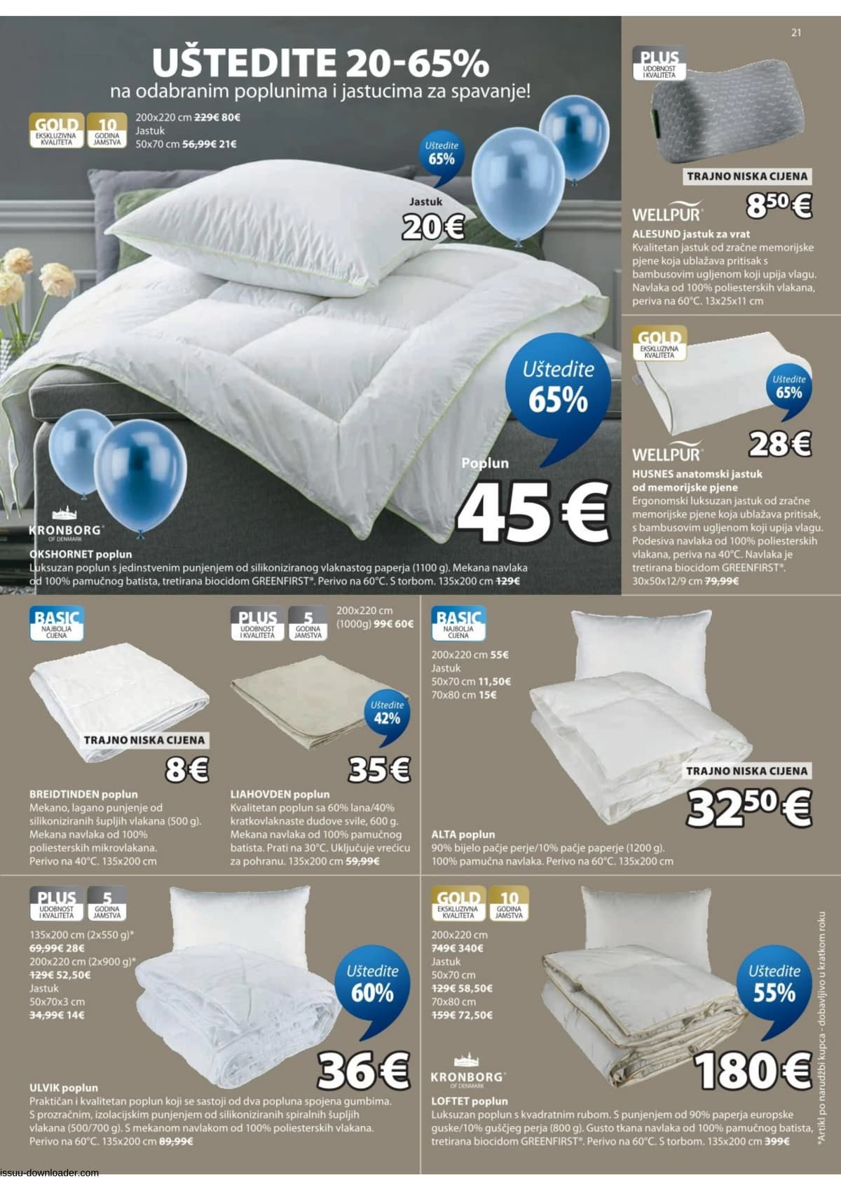 Stranica 21. Jysk kataloga - Akcijska Ponuda od 09.04.2026.