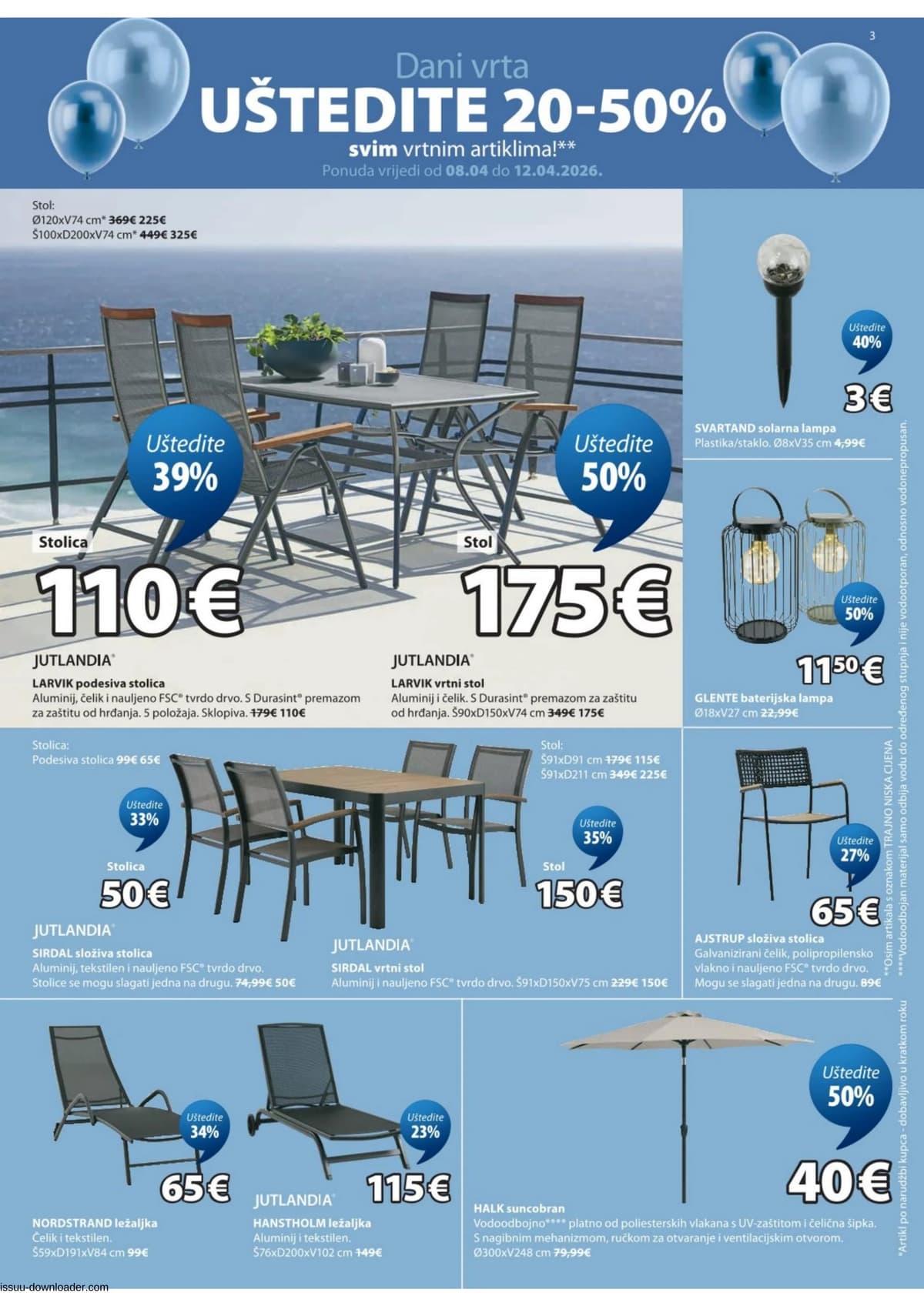 Stranica 3. Jysk kataloga - Akcijska Ponuda od 09.04.2026.