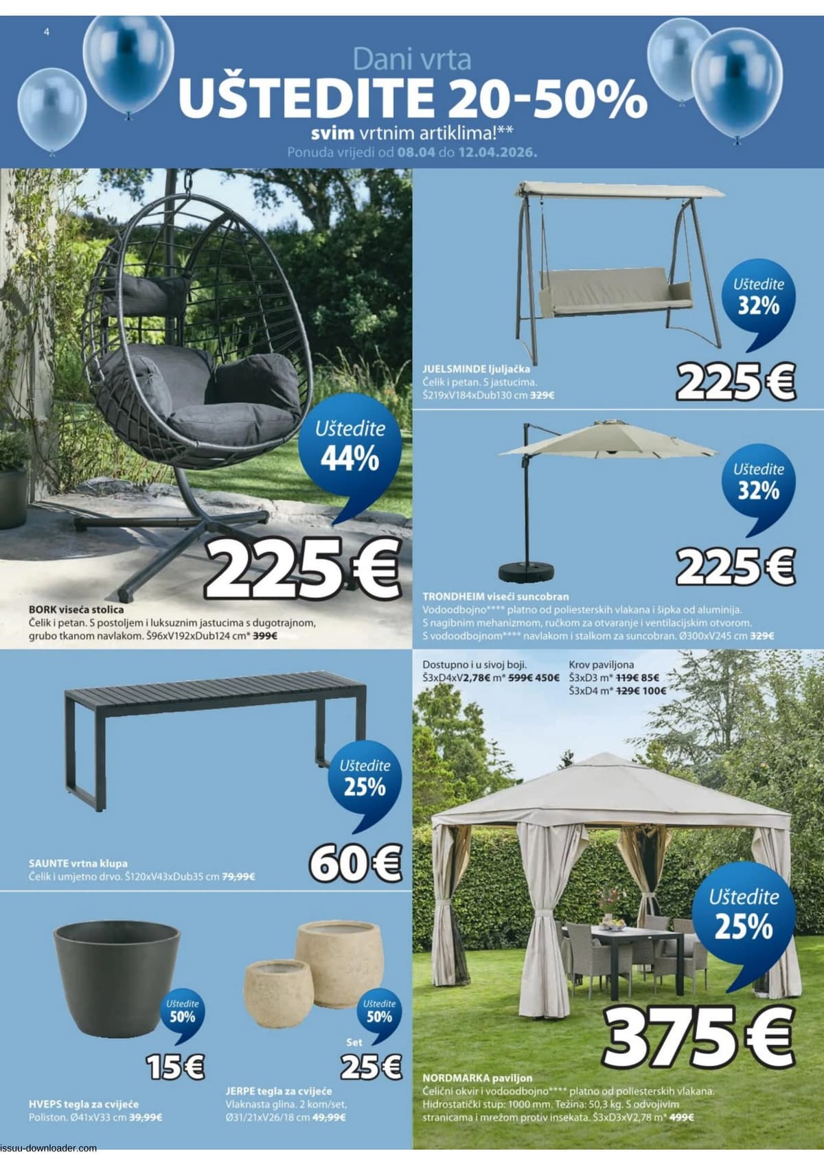Stranica 4. Jysk kataloga - Akcijska Ponuda od 09.04.2026.