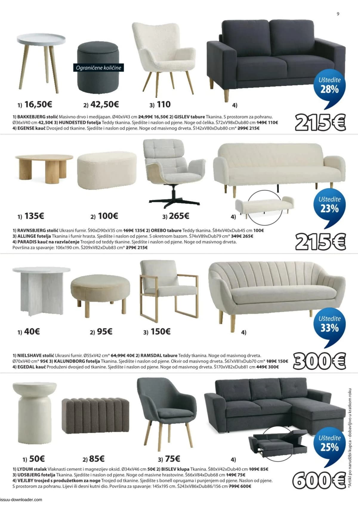 Stranica 9. Jysk kataloga - Akcijska Ponuda od 09.04.2026.