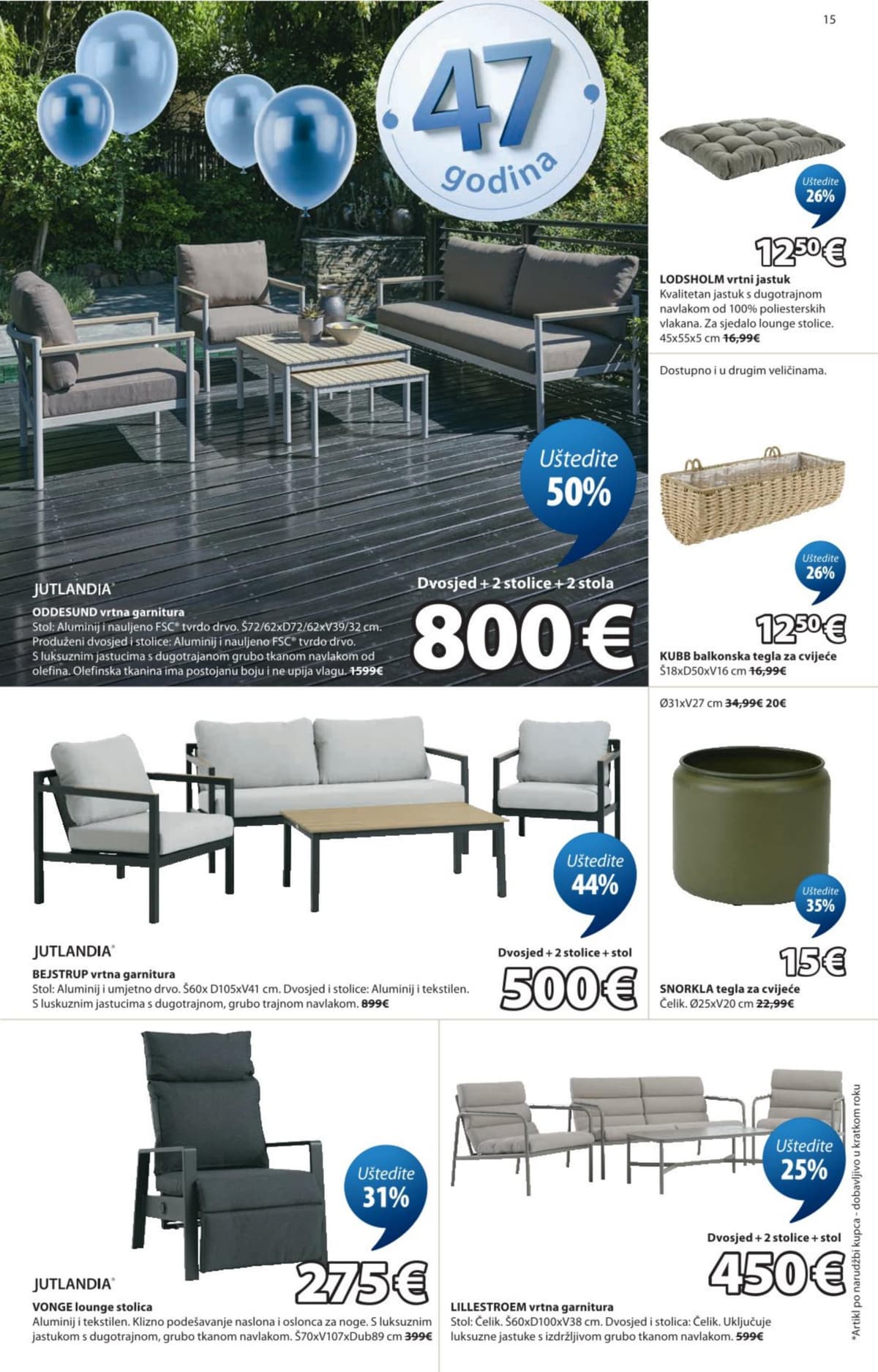 Stranica 15. Jysk kataloga - Uštedite do 65% od 16.04.2026.