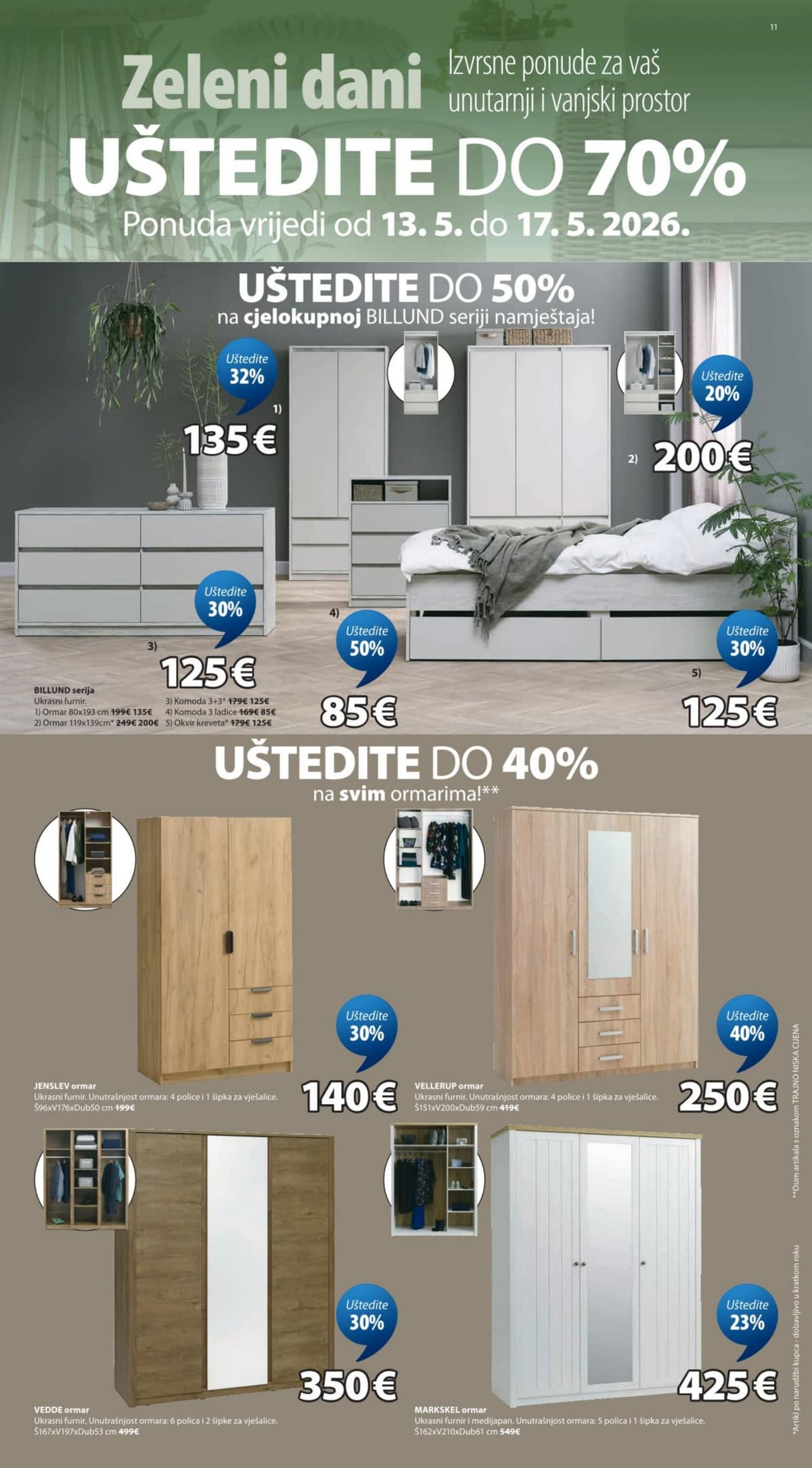 Stranica 11. Jysk kataloga - Zeleni Dani od 13.05.2026.