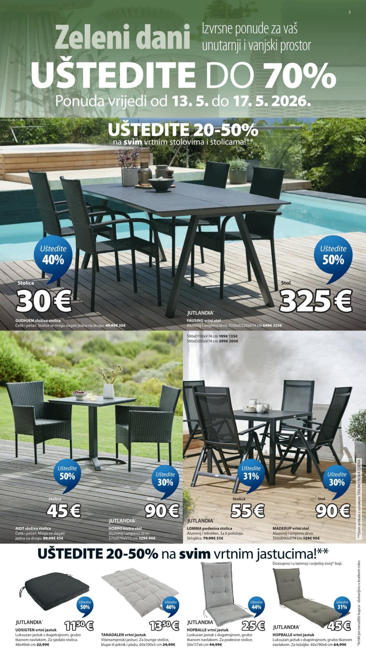 Stranica 5. Jysk kataloga - Zeleni Dani od 13.05.2026.