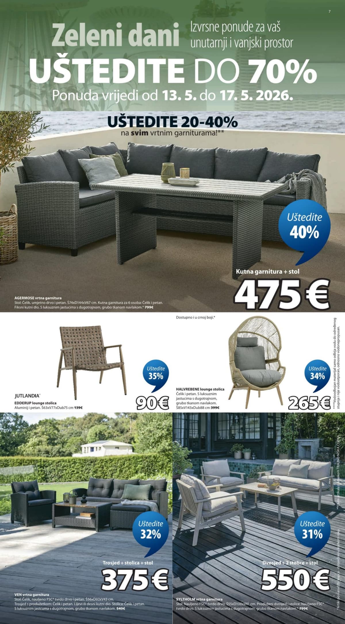 Stranica 7. Jysk kataloga - Zeleni Dani od 13.05.2026.