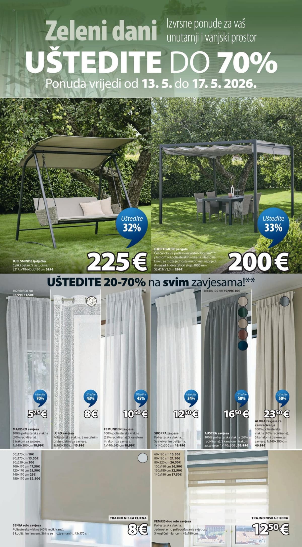 Stranica 8. Jysk kataloga - Zeleni Dani od 13.05.2026.