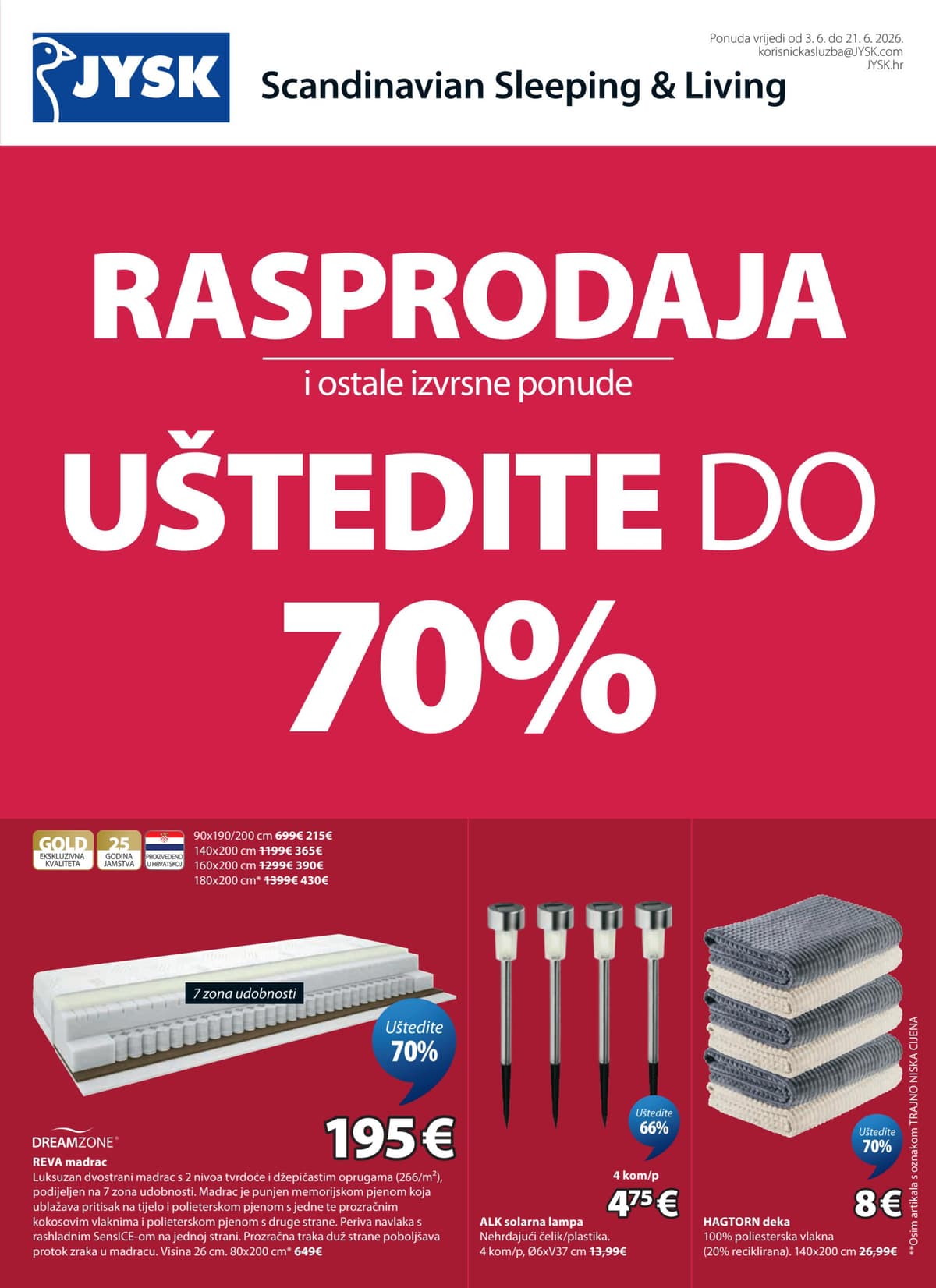 Stranica 2. Jysk kataloga - Akcijska Ponuda od 03.06.2026.