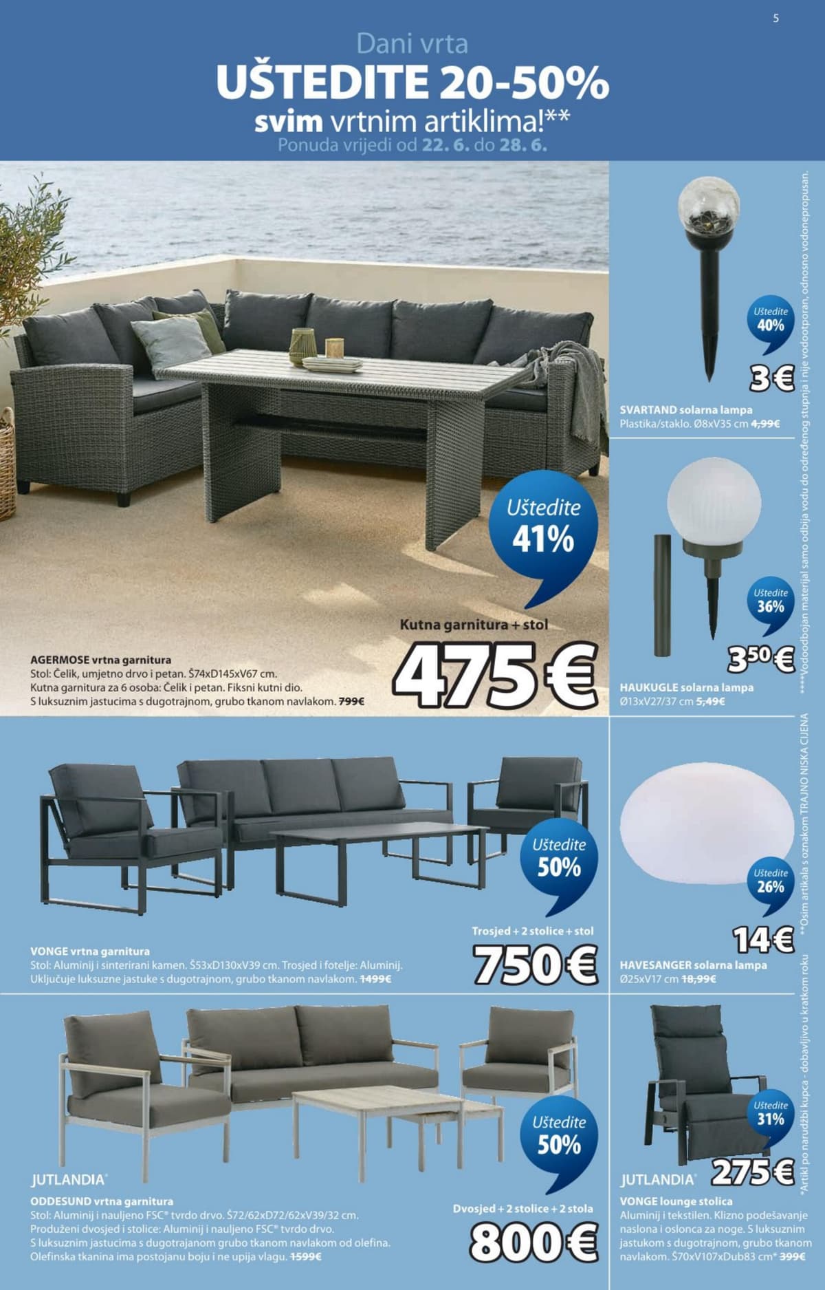 Stranica 5. Jysk kataloga - Rasprodaja do 70% od 24.06.2026