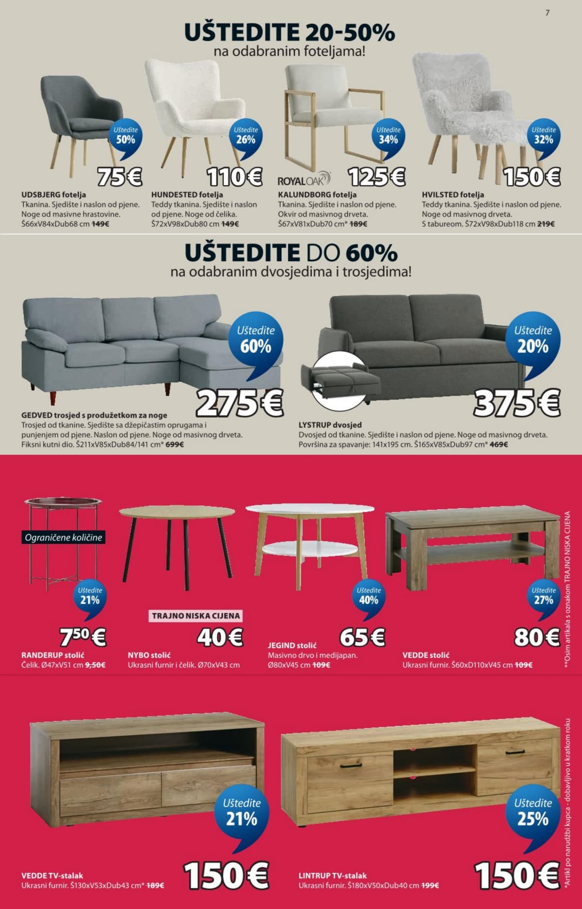 Stranica 7. Jysk kataloga - Rasprodaja do 70% od 24.06.2026