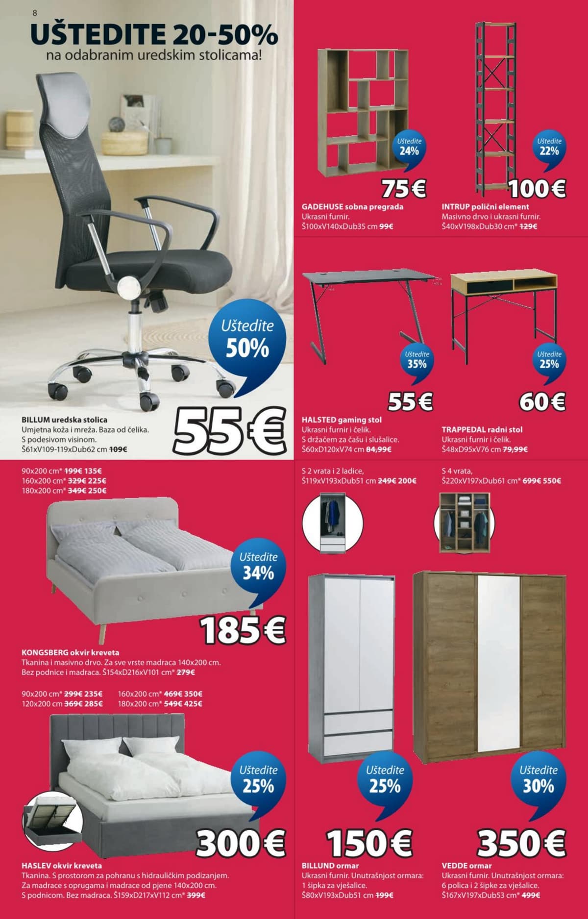 Stranica 8. Jysk kataloga - Rasprodaja do 70% od 24.06.2026