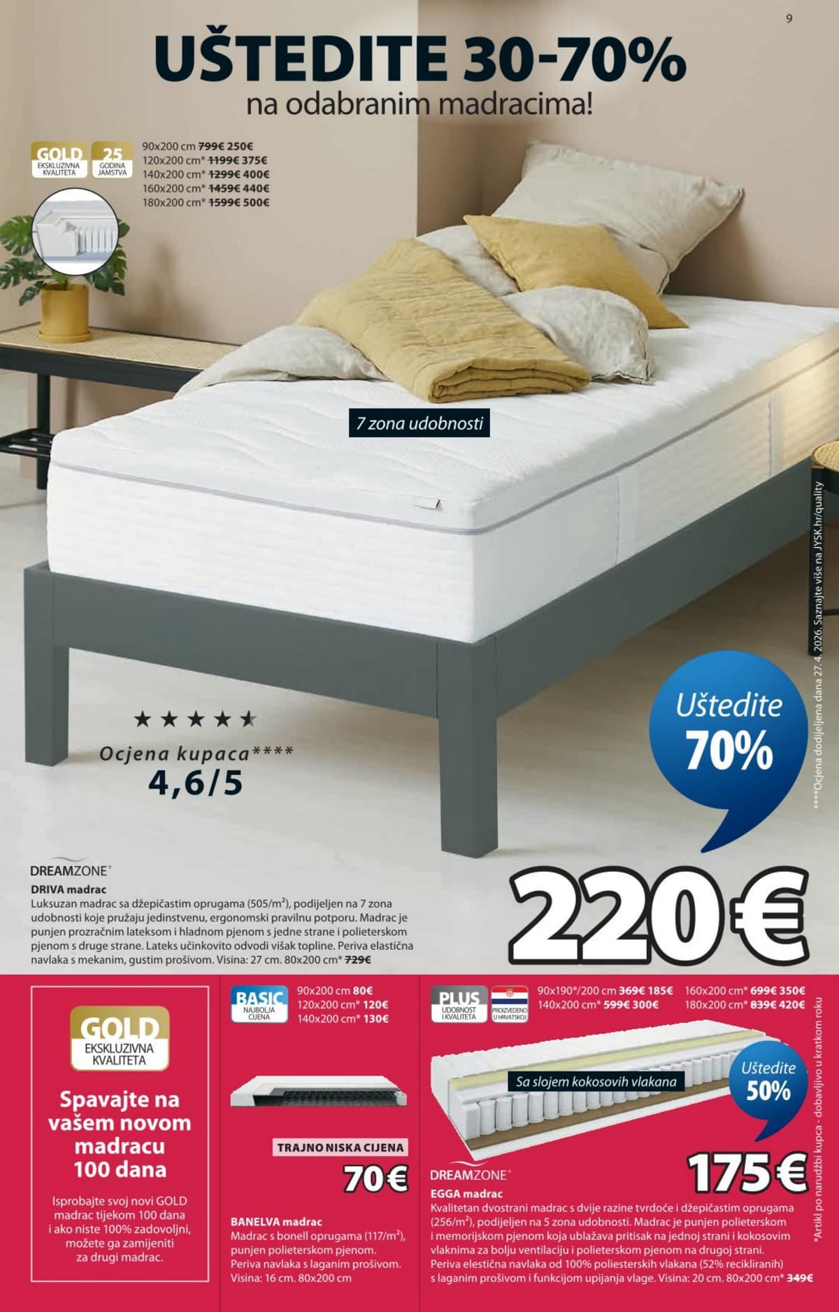 Stranica 9. Jysk kataloga - Rasprodaja do 70% od 24.06.2026