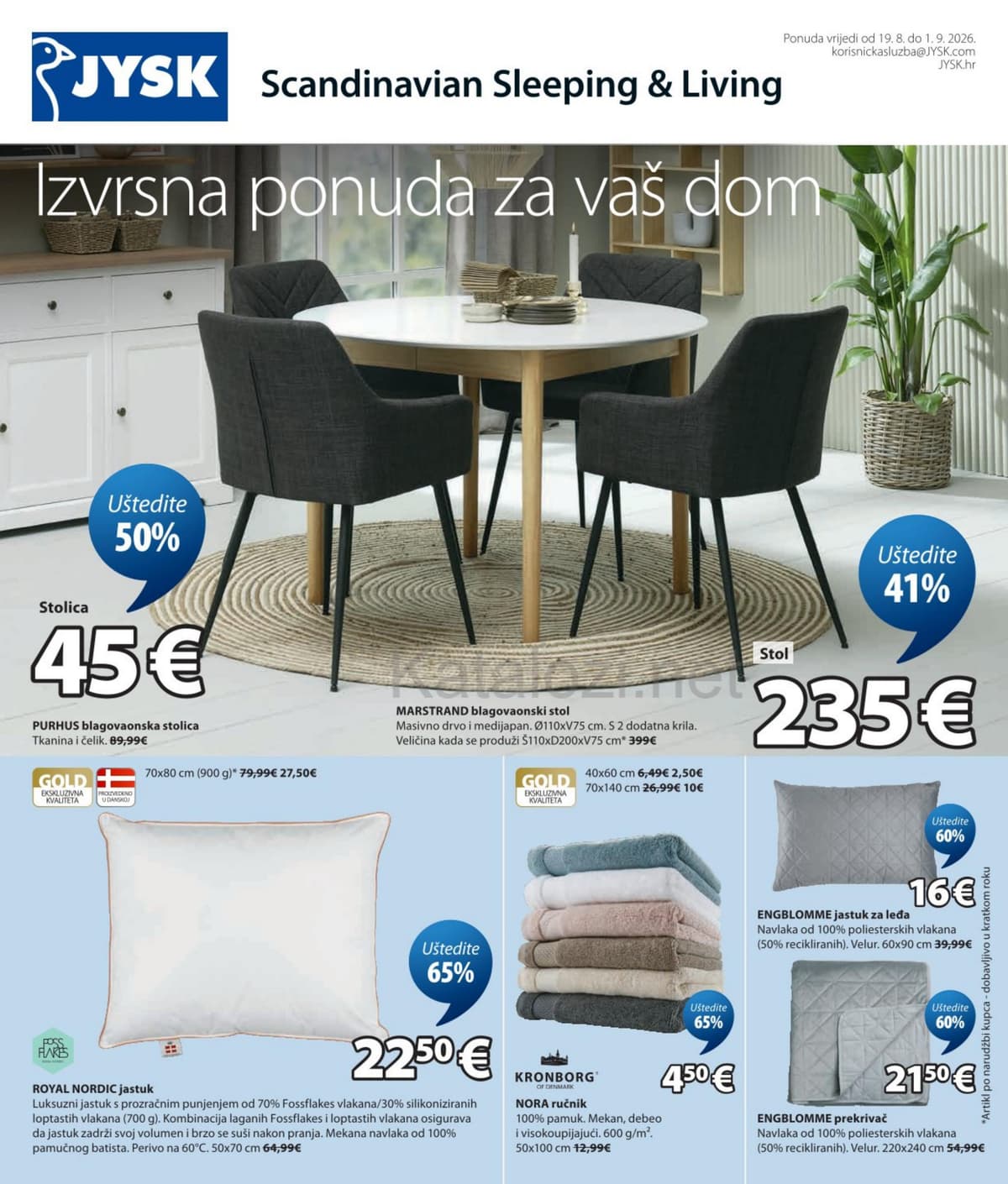 Stranica 1. Jysk kataloga - Izvrsna ponuda za vaš dom