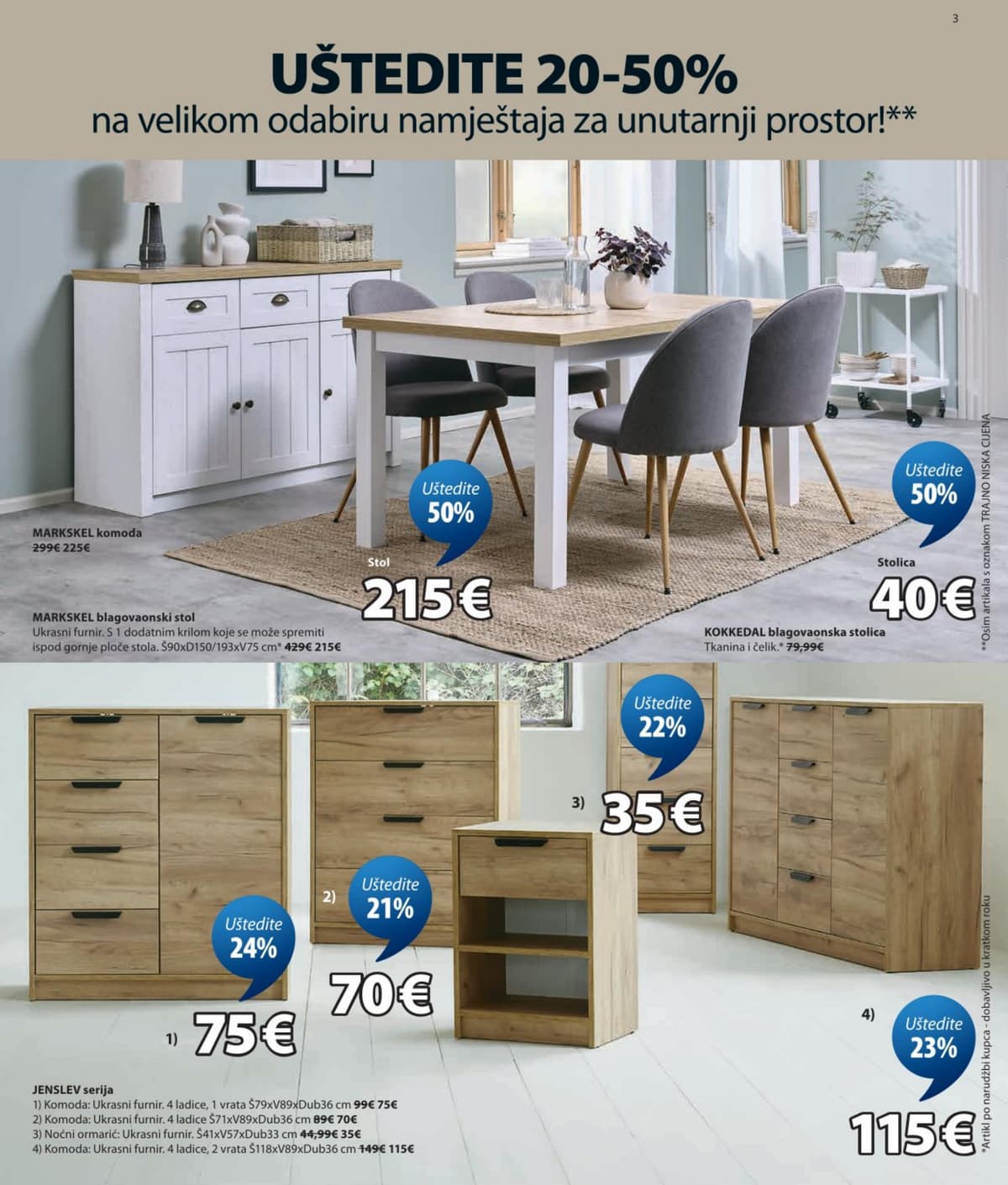 Stranica 3. Jysk kataloga - Akcijska Ponuda od 26.08.2026.