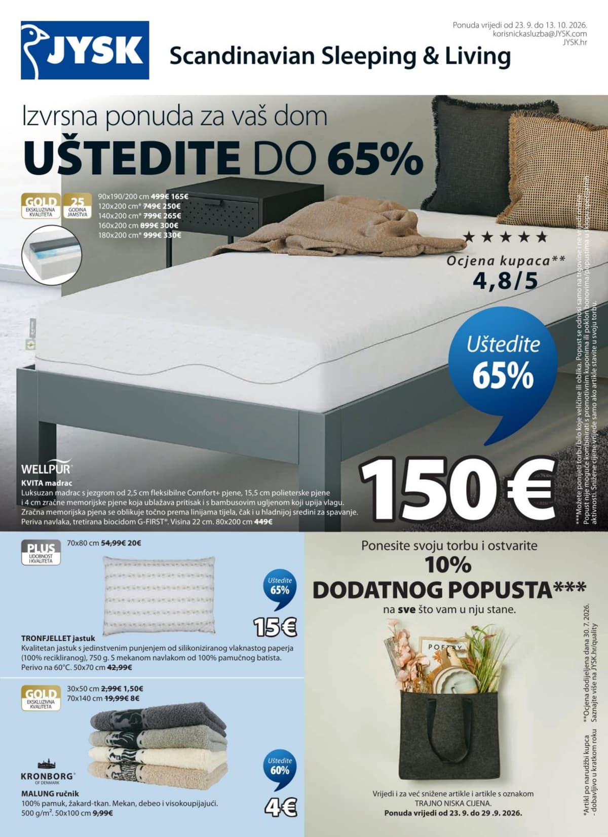 Uštedite do 65%