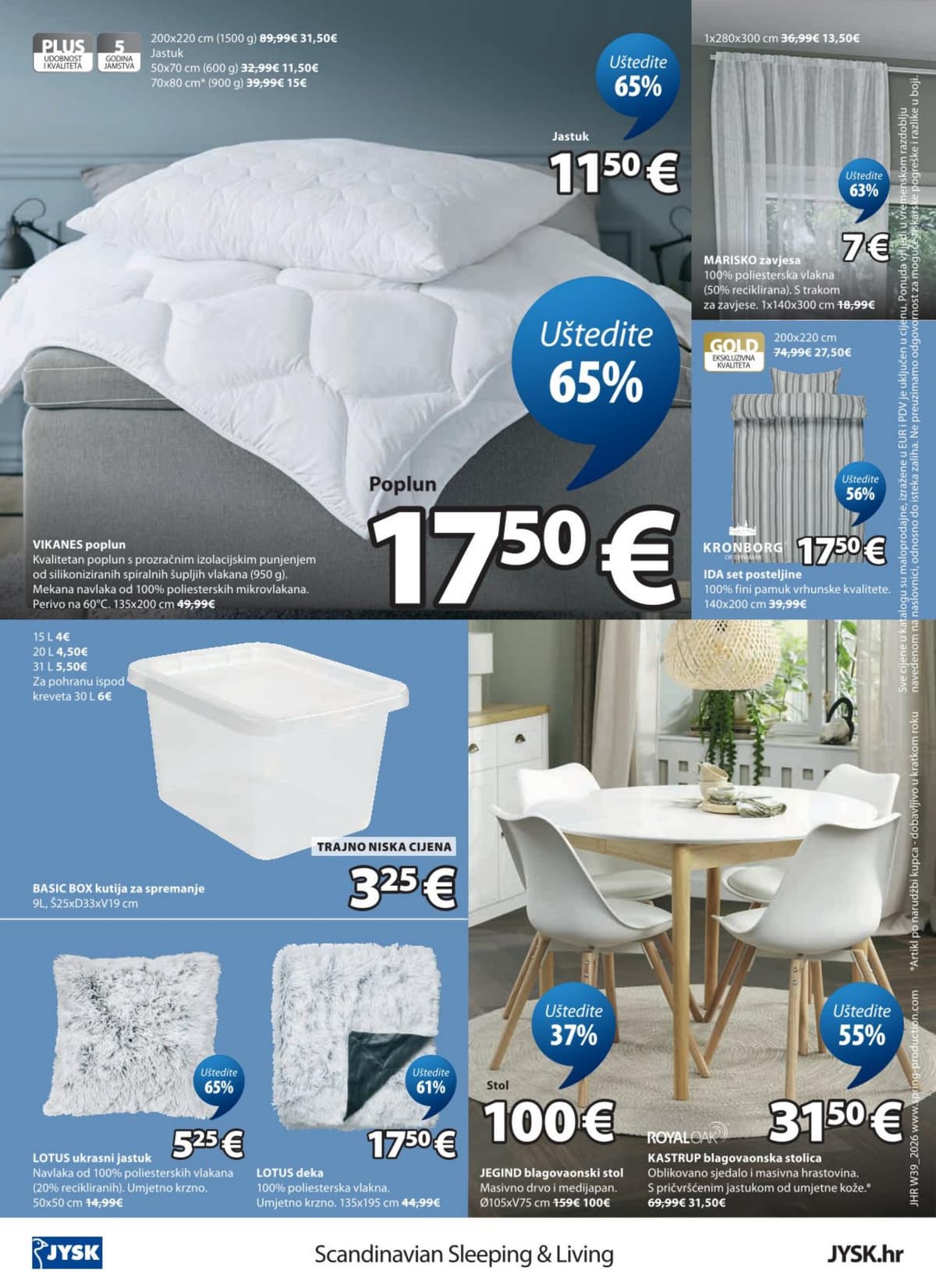 Stranica 12. Jysk kataloga - Uštedite do 65% od 28.09.2026.